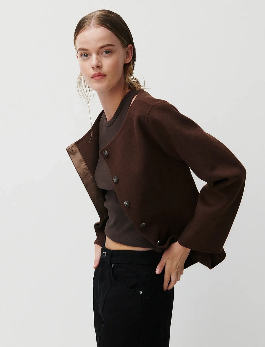 2NDDAY - 2ND Lila - Smooth Wool - wolljacken - 191016 java - 4