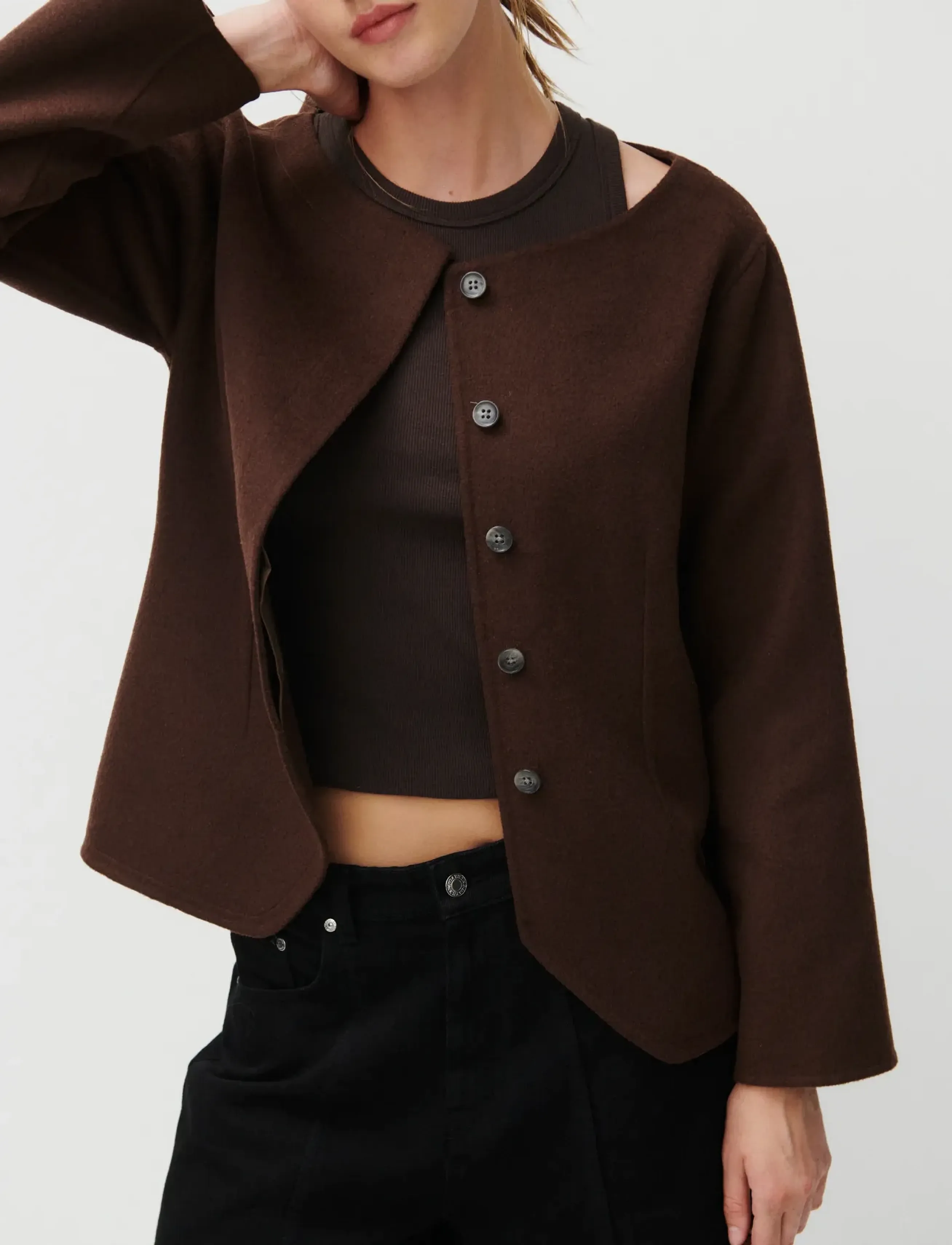 2NDDAY - 2ND Lila - Smooth Wool - bovenkleding - 191016 java - 5