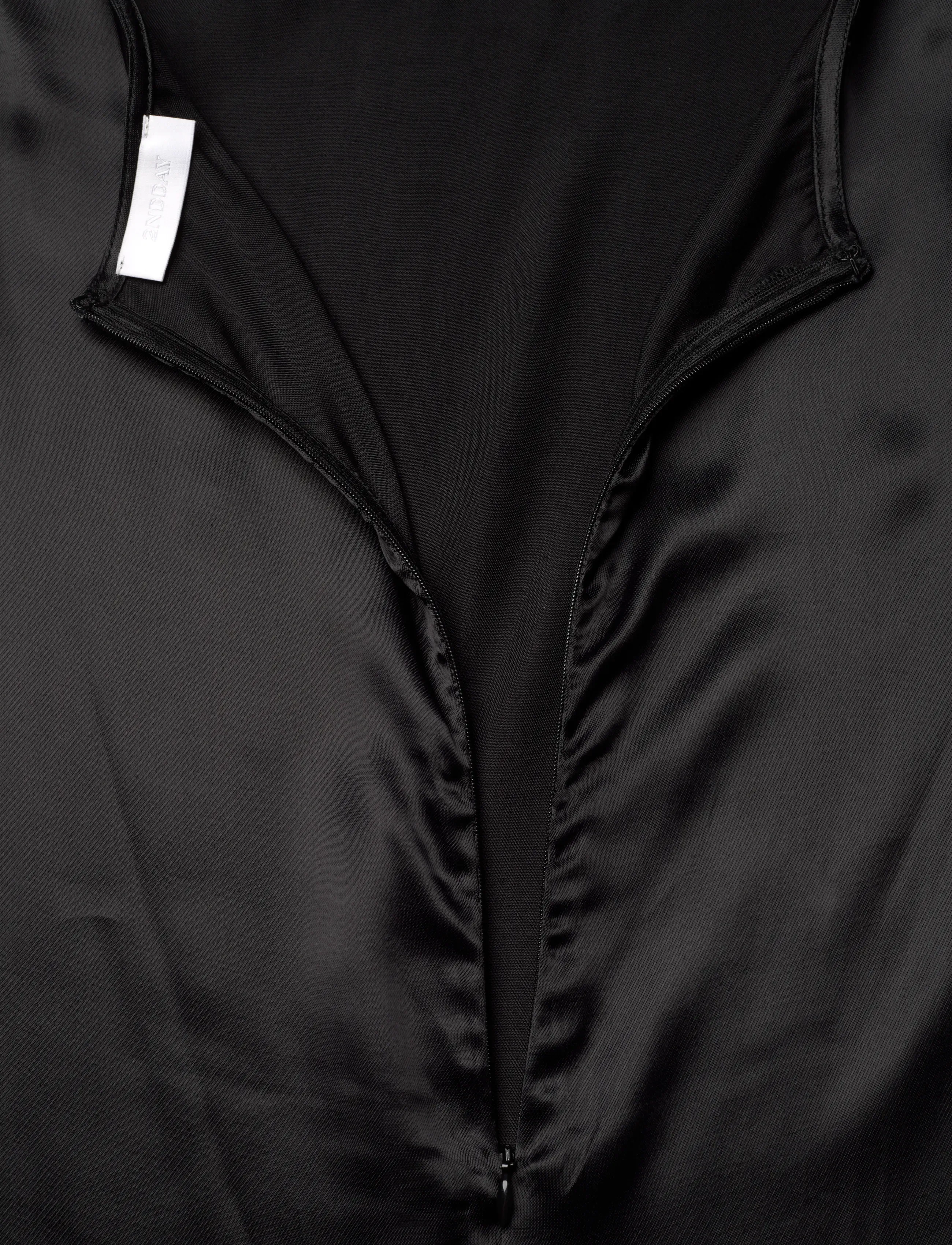 2NDDAY - 2ND Sarus - Viscose - slip kleitas - 190303 black - 2