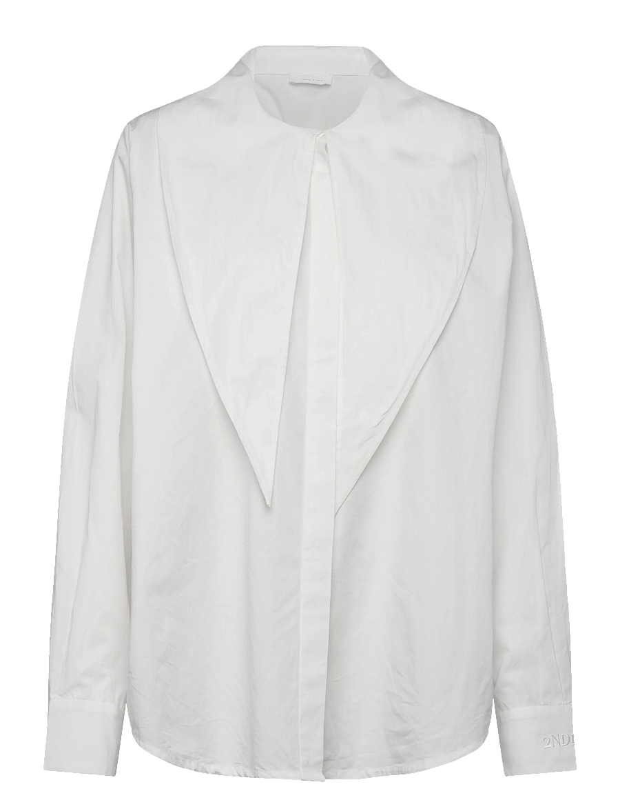 2NDDAY - 2ND Silvie - Fine Crispy Poplin - long sleeved blouses - 114801 tofu - 1