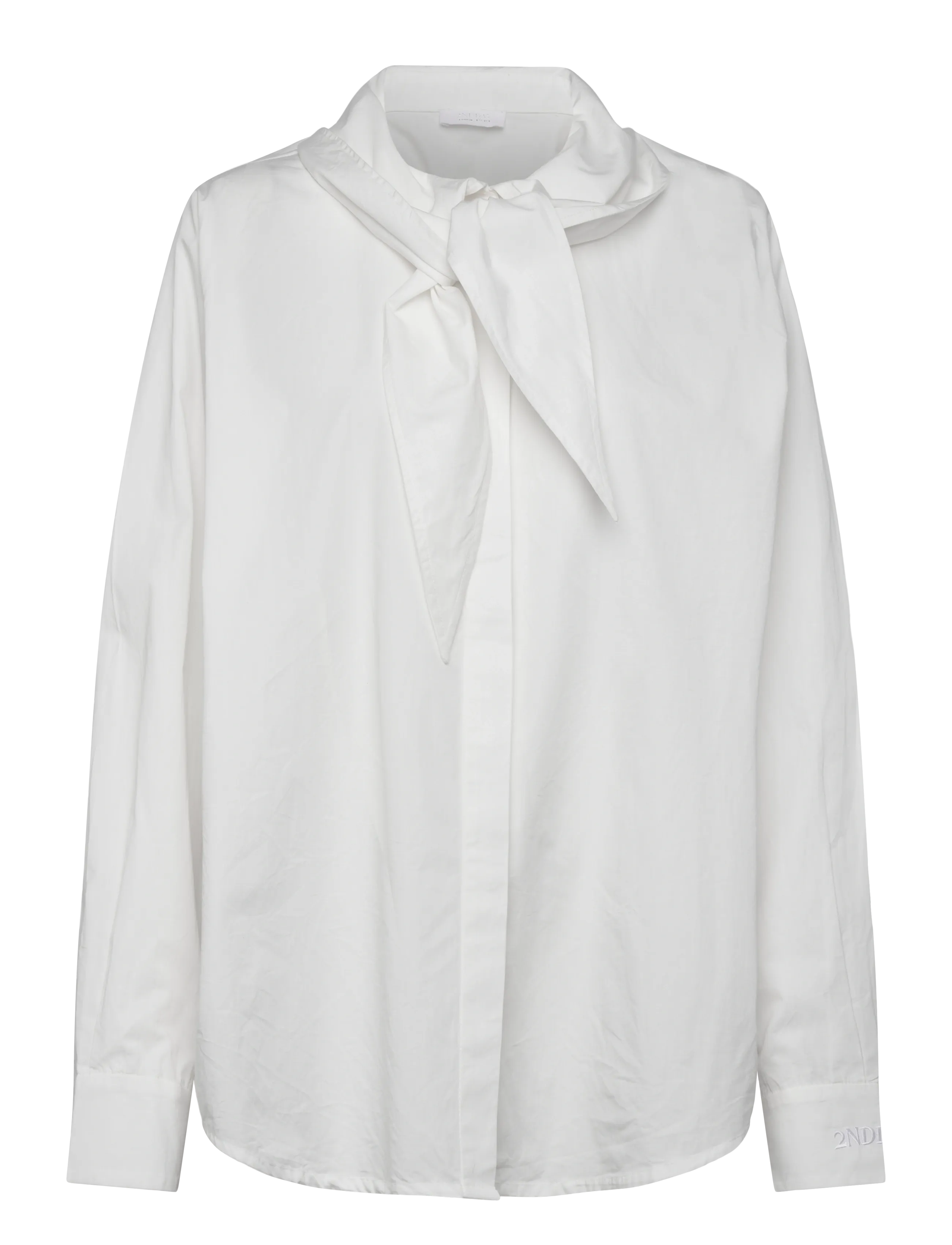 2NDDAY - 2ND Silvie - Fine Crispy Poplin - langærmede bluser - 114801 tofu - 2
