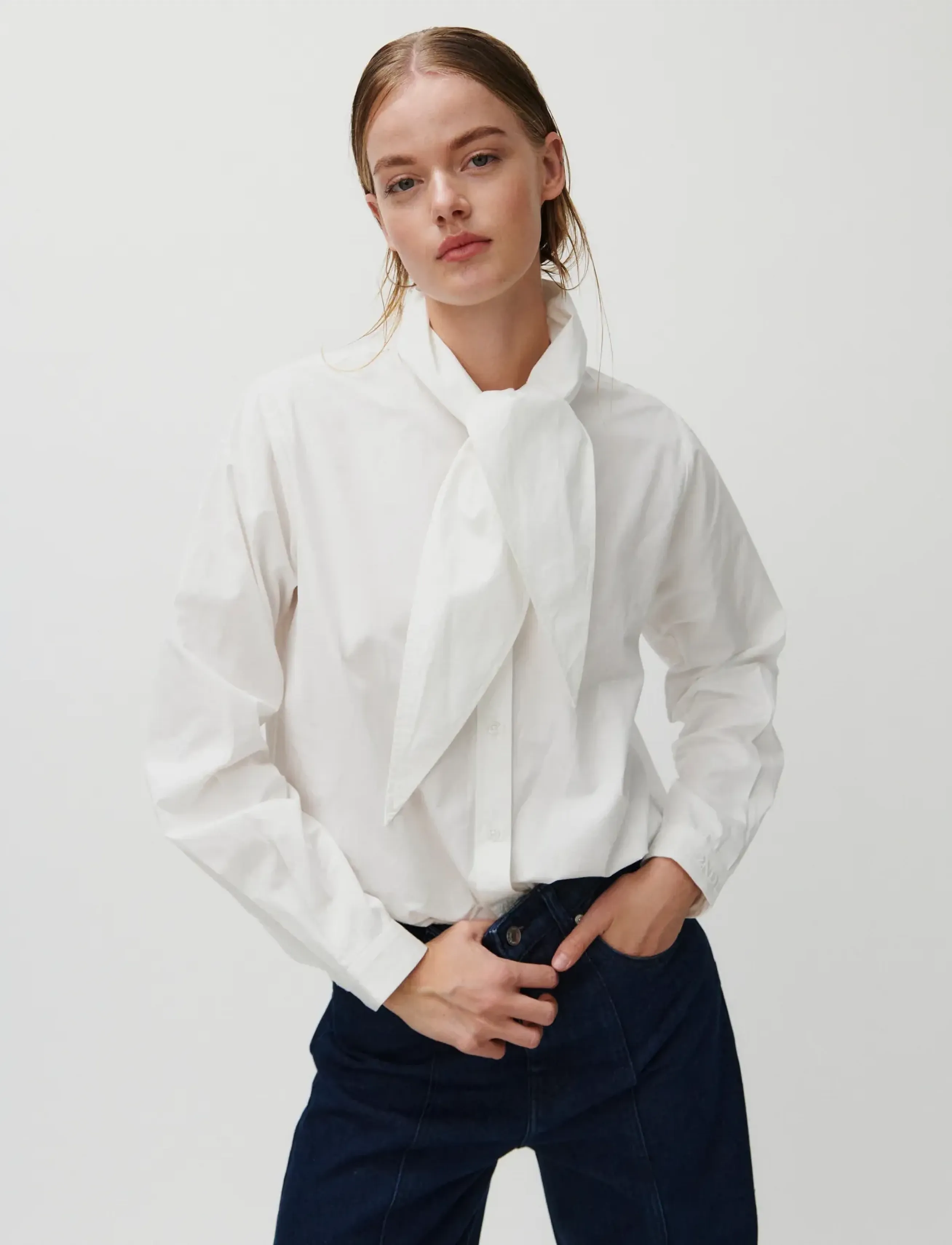 2NDDAY - 2ND Silvie - Fine Crispy Poplin - langærmede bluser - 114801 tofu - 4