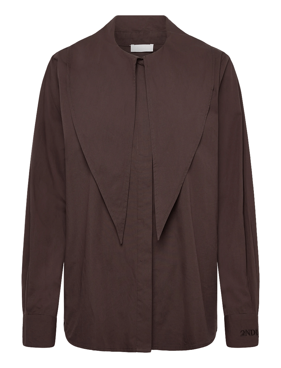 2NDDAY - 2ND Silvie - Fine Crispy Poplin - langærmede bluser - 191016 java - 0
