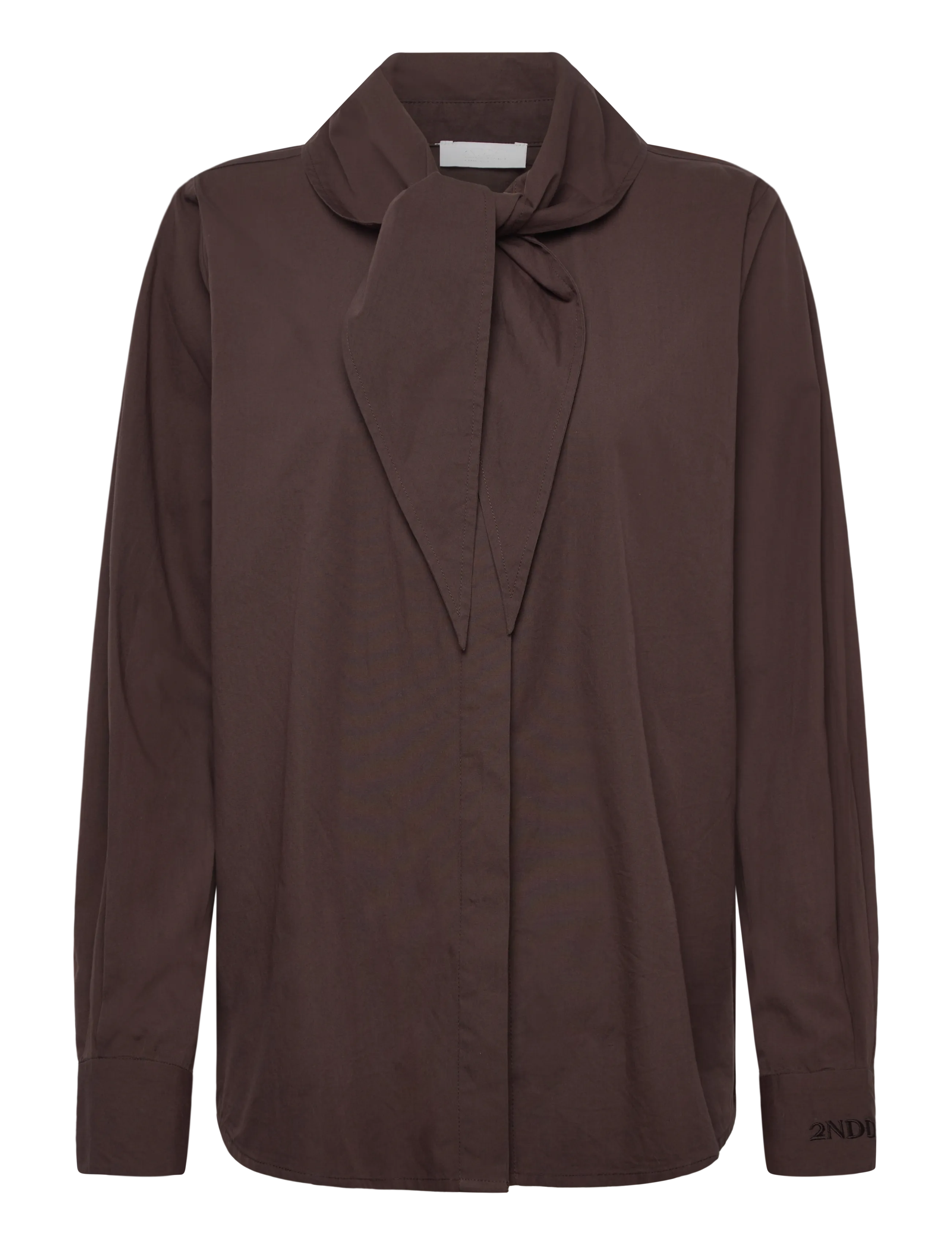 2NDDAY - 2ND Silvie - Fine Crispy Poplin - langærmede bluser - 191016 java - 2
