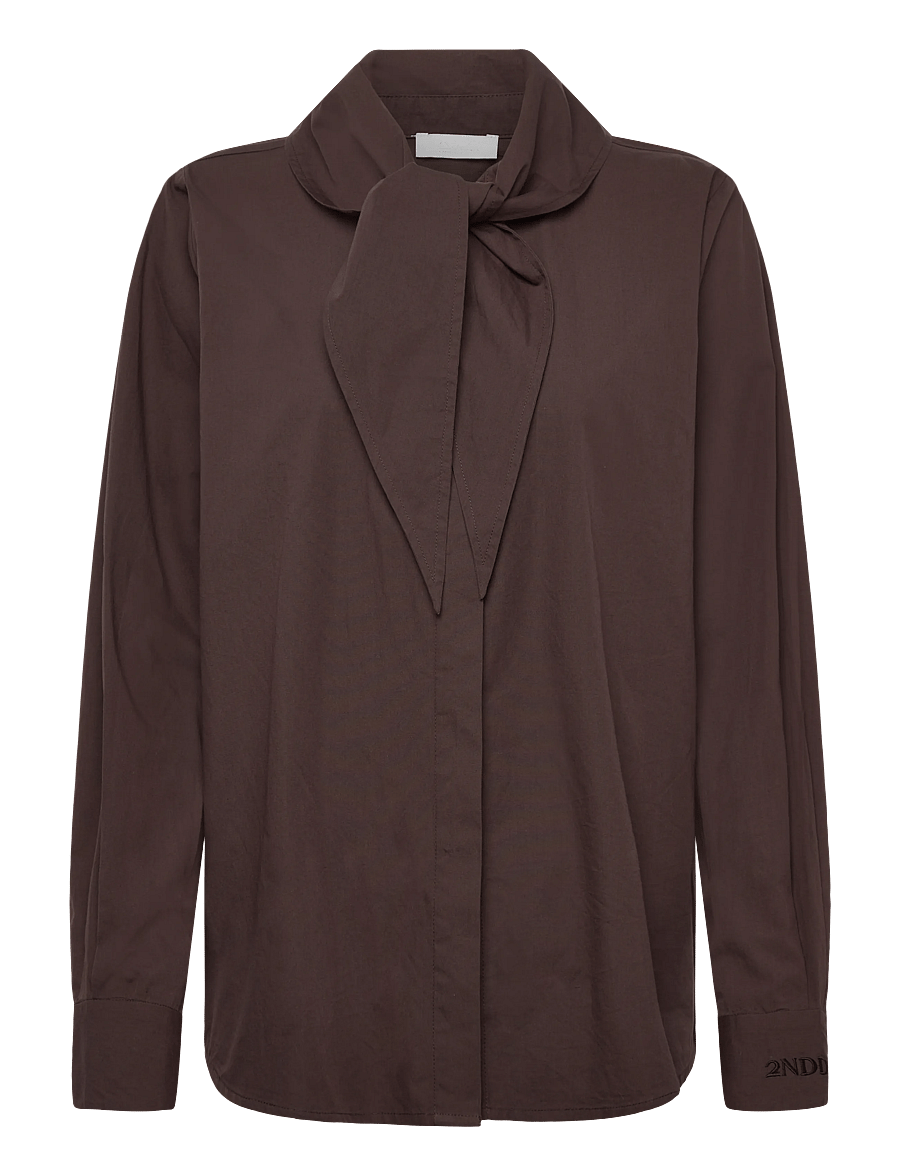 2NDDAY - 2ND Silvie - Fine Crispy Poplin - langærmede bluser - 191016 java - 2