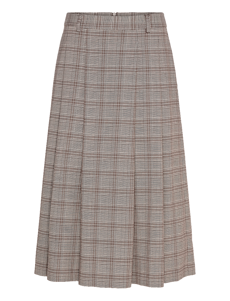 2NDDAY - 2ND Matilda - Checked Suiting - faltenröcke - taupe grey solid - 1