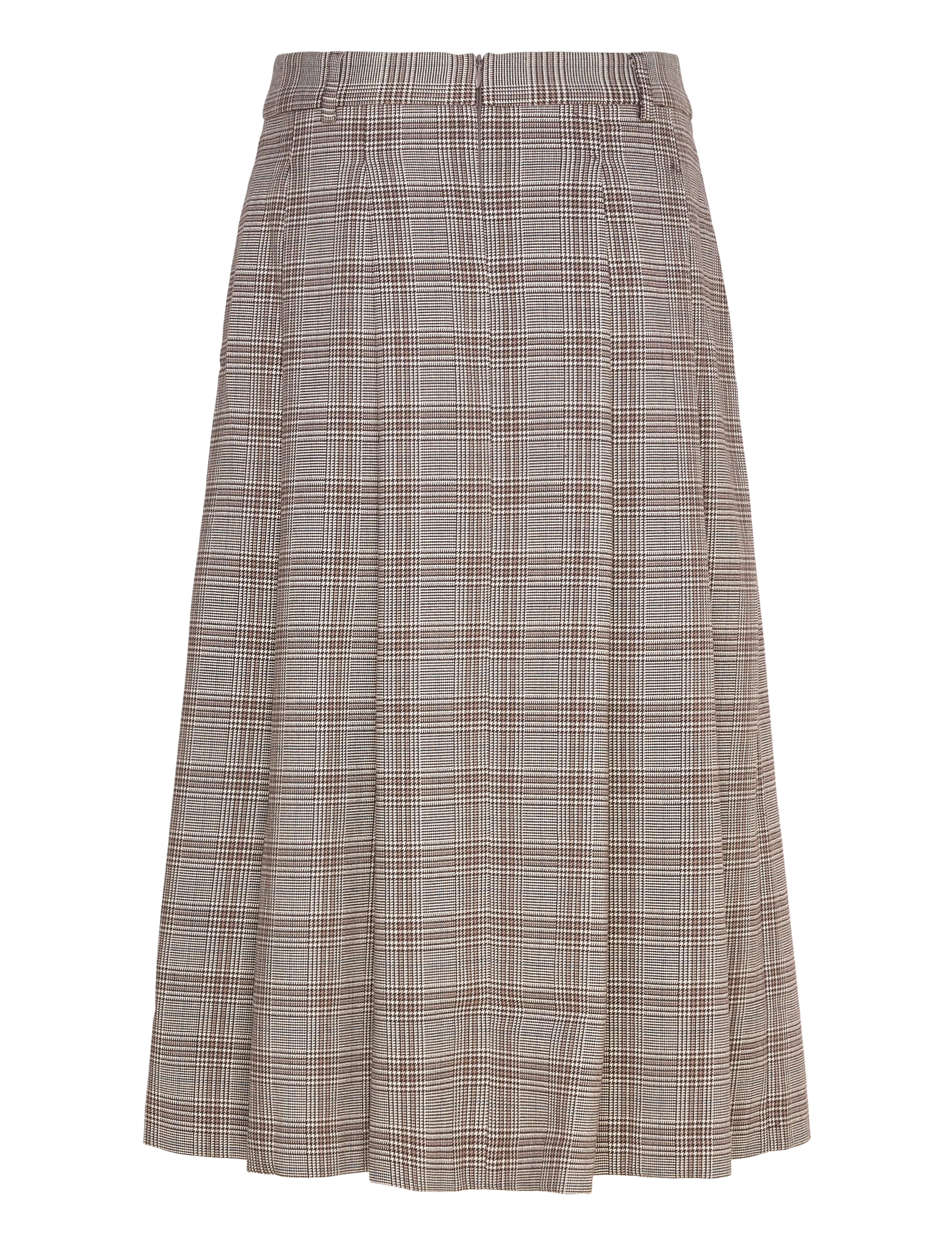 2NDDAY - 2ND Matilda - Checked Suiting - faltenröcke - taupe grey solid - 2