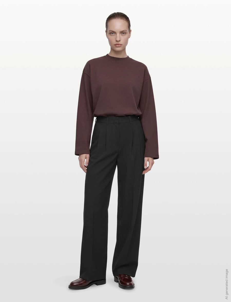 2NDDAY - 2ND Mille - Daily Sleek - vide bukser - black - 0