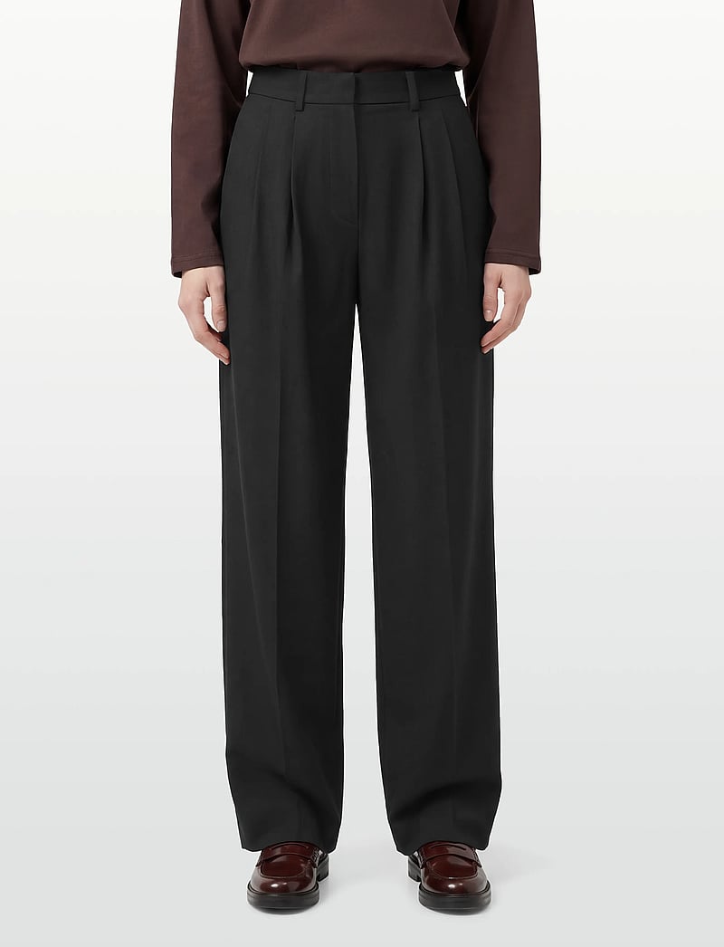 2NDDAY - 2ND Mille - Daily Sleek - bukser med brede ben - black - 3