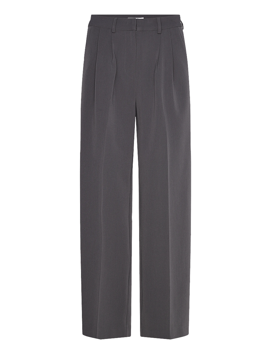 2NDDAY - 2ND Mille - Daily Sleek - hosen mit weitem bein - gray pinstripe - 1