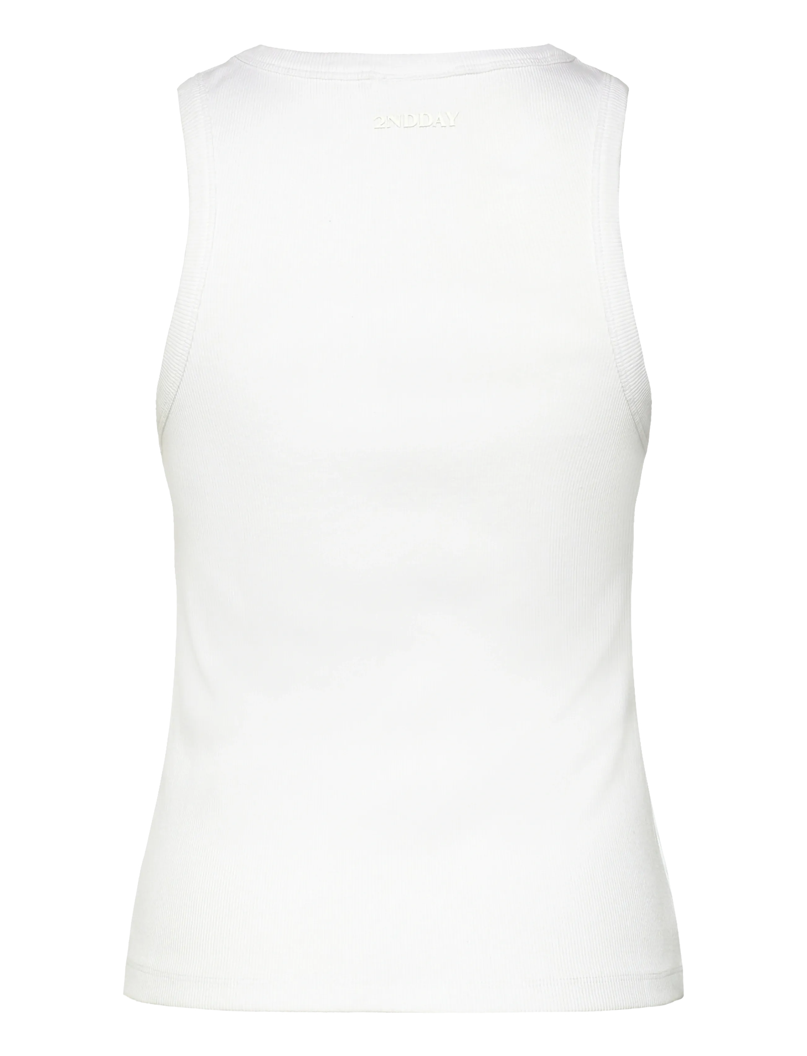 2NDDAY - 2ND Purity TT - Daily Cotton Rib - tanktops - brilliant white - 2