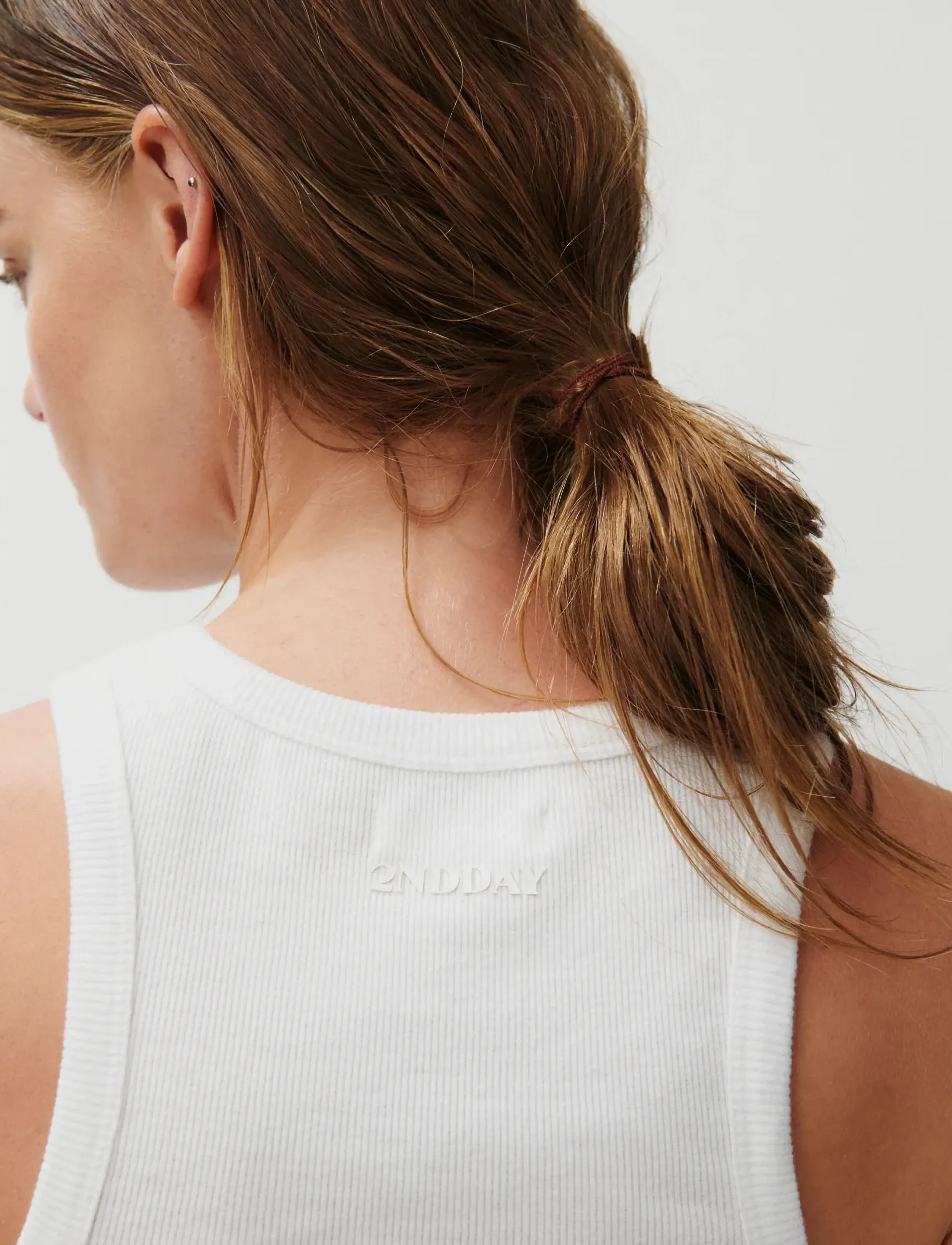 2NDDAY - 2ND Purity TT - Daily Cotton Rib - tanktops - brilliant white - 4