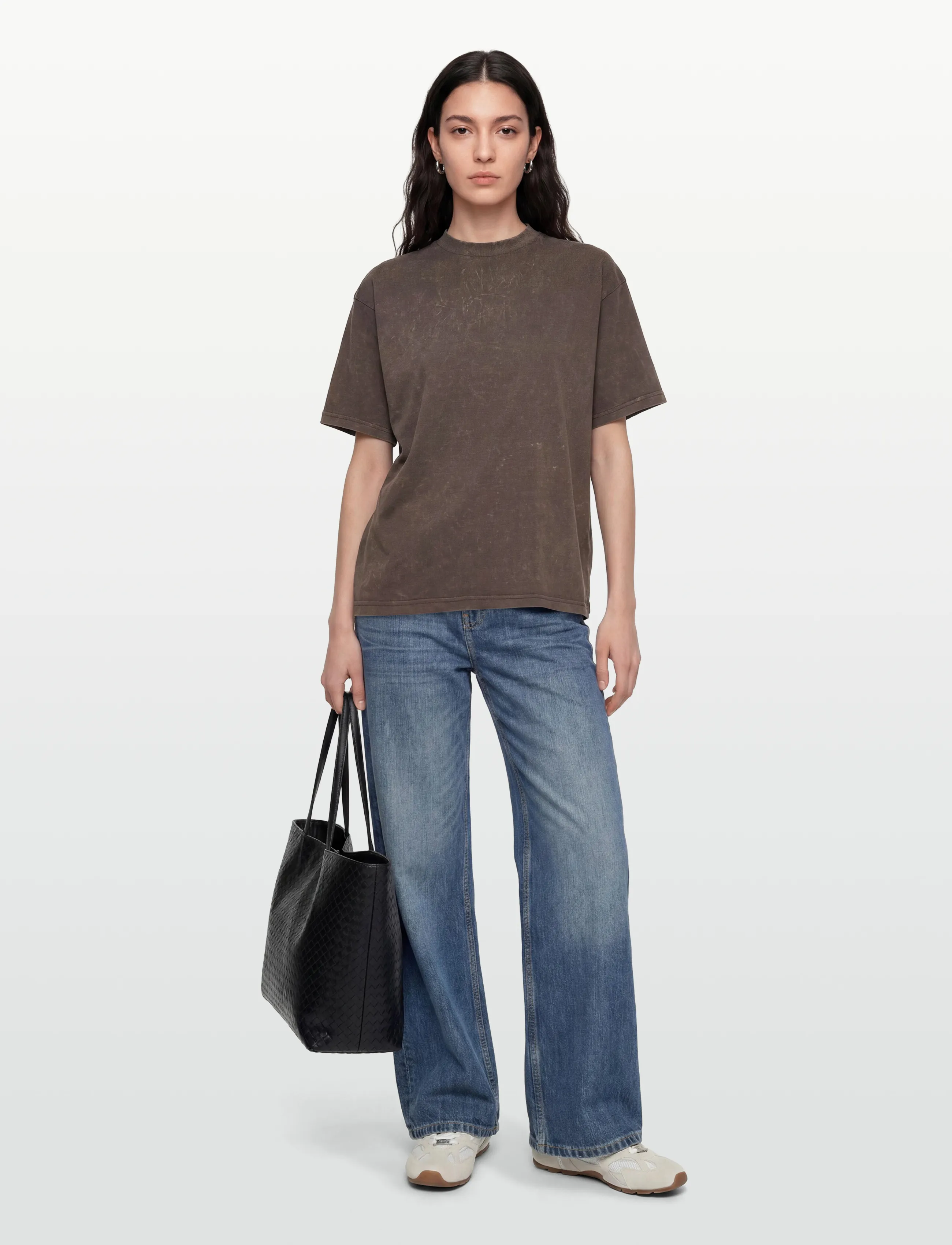 2NDDAY 2Nd Arale Tt - Over Washed Jersey, XXS, Brown, T-Shirts & Toppe > Kortærmede, Dame