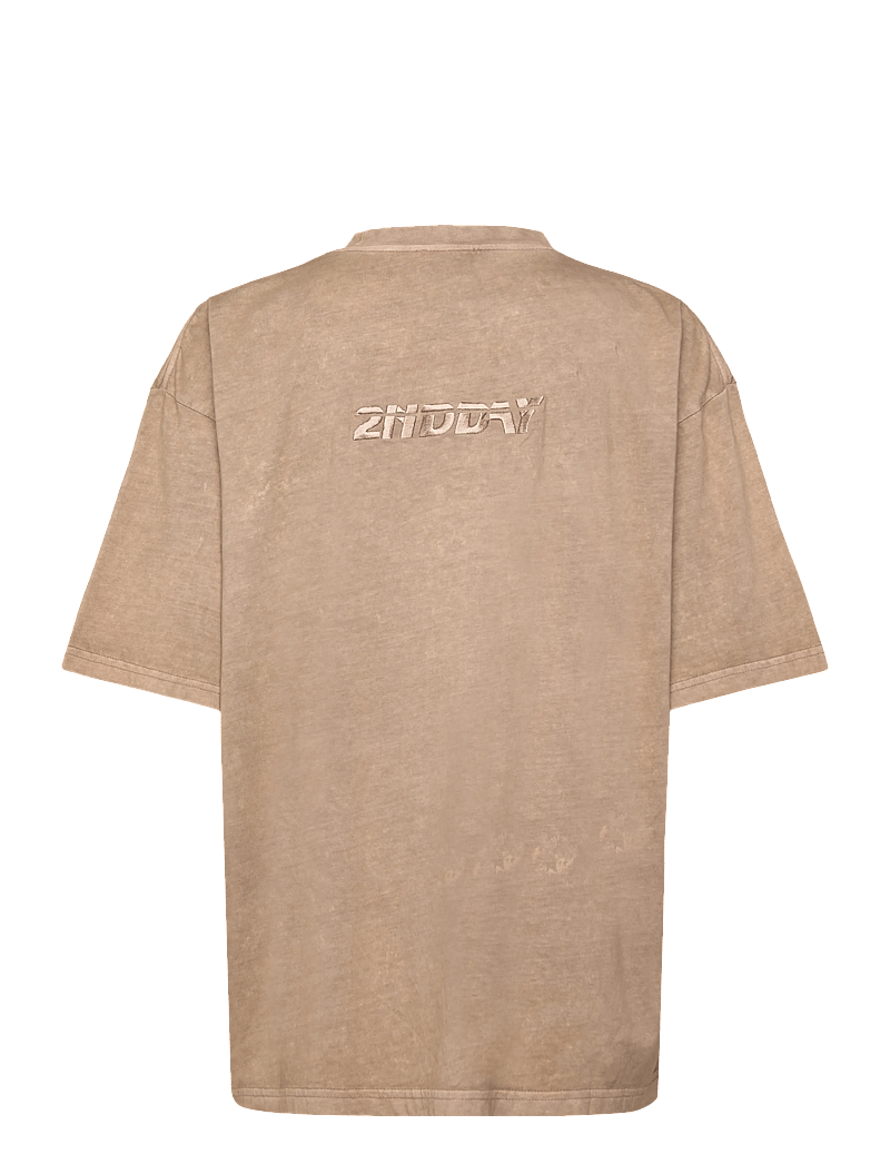 2NDDAY - 2ND Arale TT - Over washed Jersey - t-shirts - taupe gray - 1