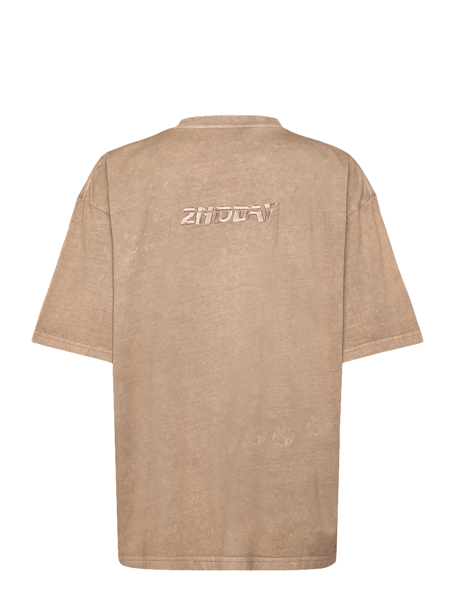 2NDDAY - 2ND Arale TT - Over washed Jersey - t-shirts & tops - taupe gray - 2