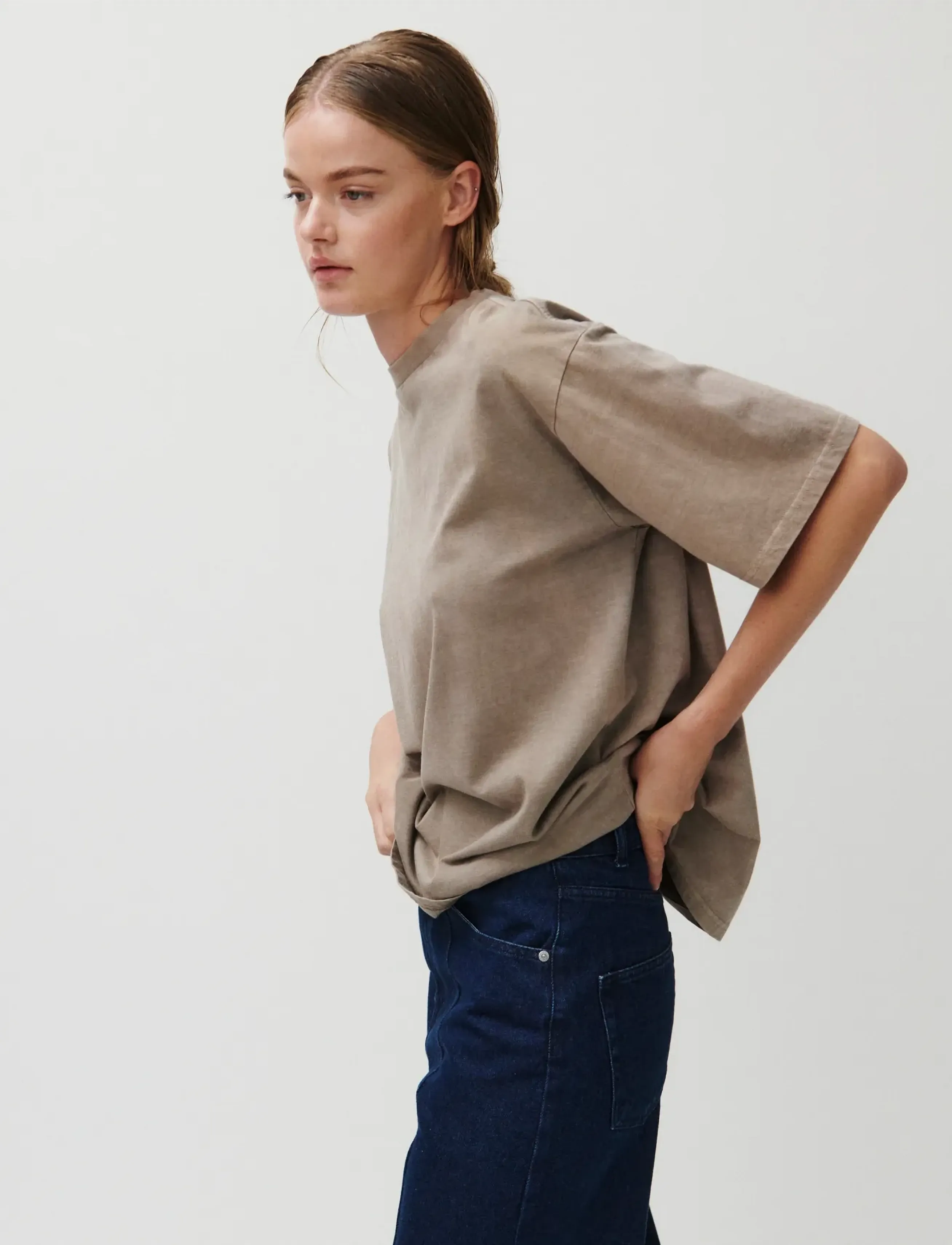 2NDDAY - 2ND Arale TT - Over washed Jersey - t-särgid - taupe gray - 3