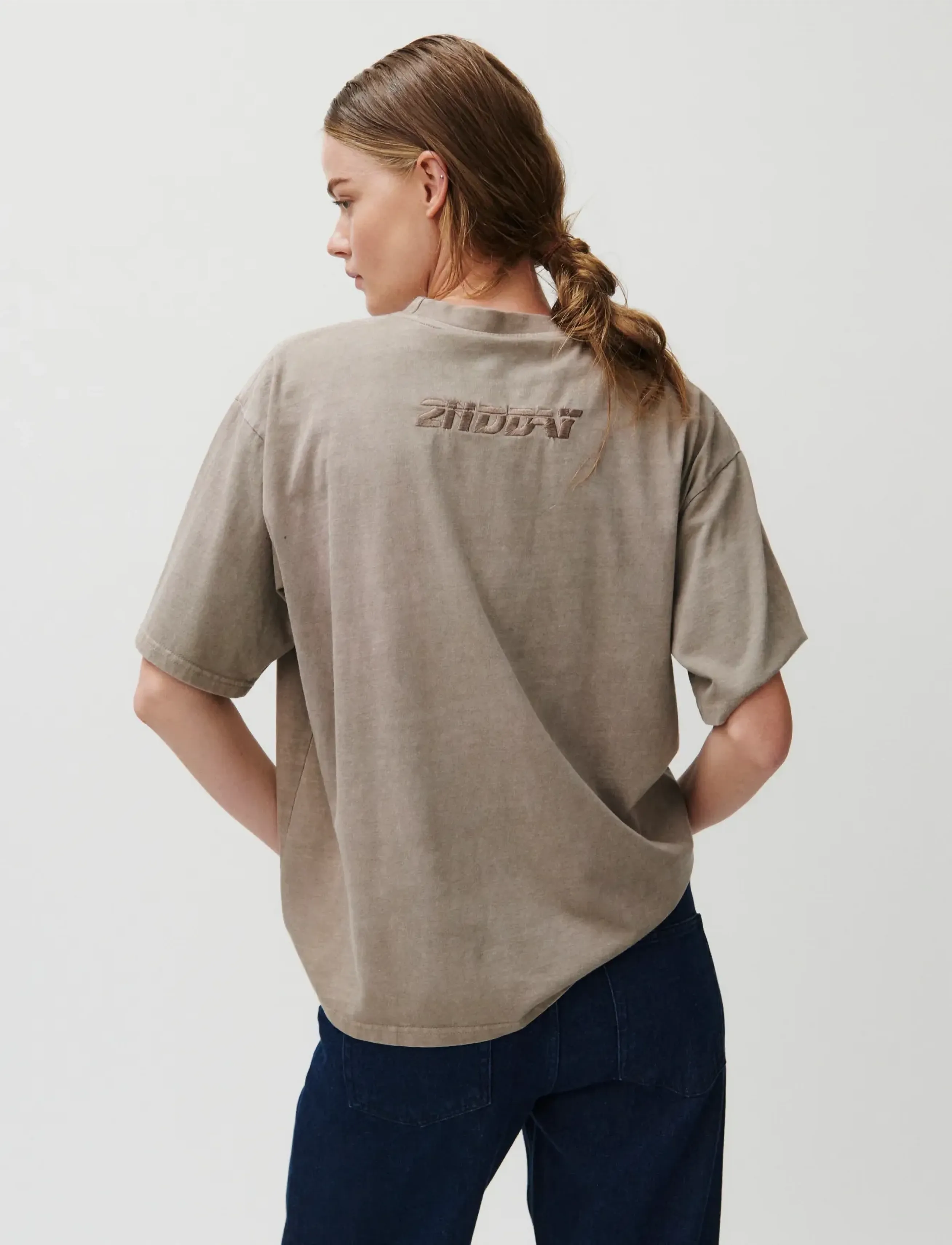 2NDDAY - 2ND Arale TT - Over washed Jersey - t-särgid - taupe gray - 4