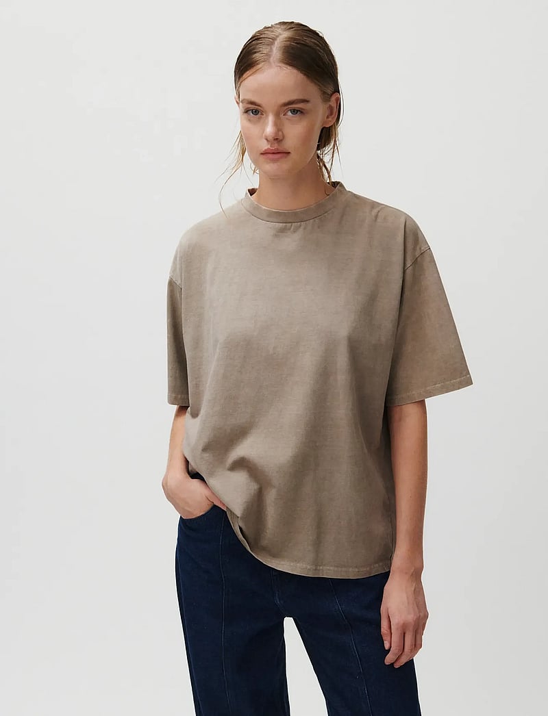2NDDAY - 2ND Arale TT - Over washed Jersey - t-shirts & tops - taupe gray - 5
