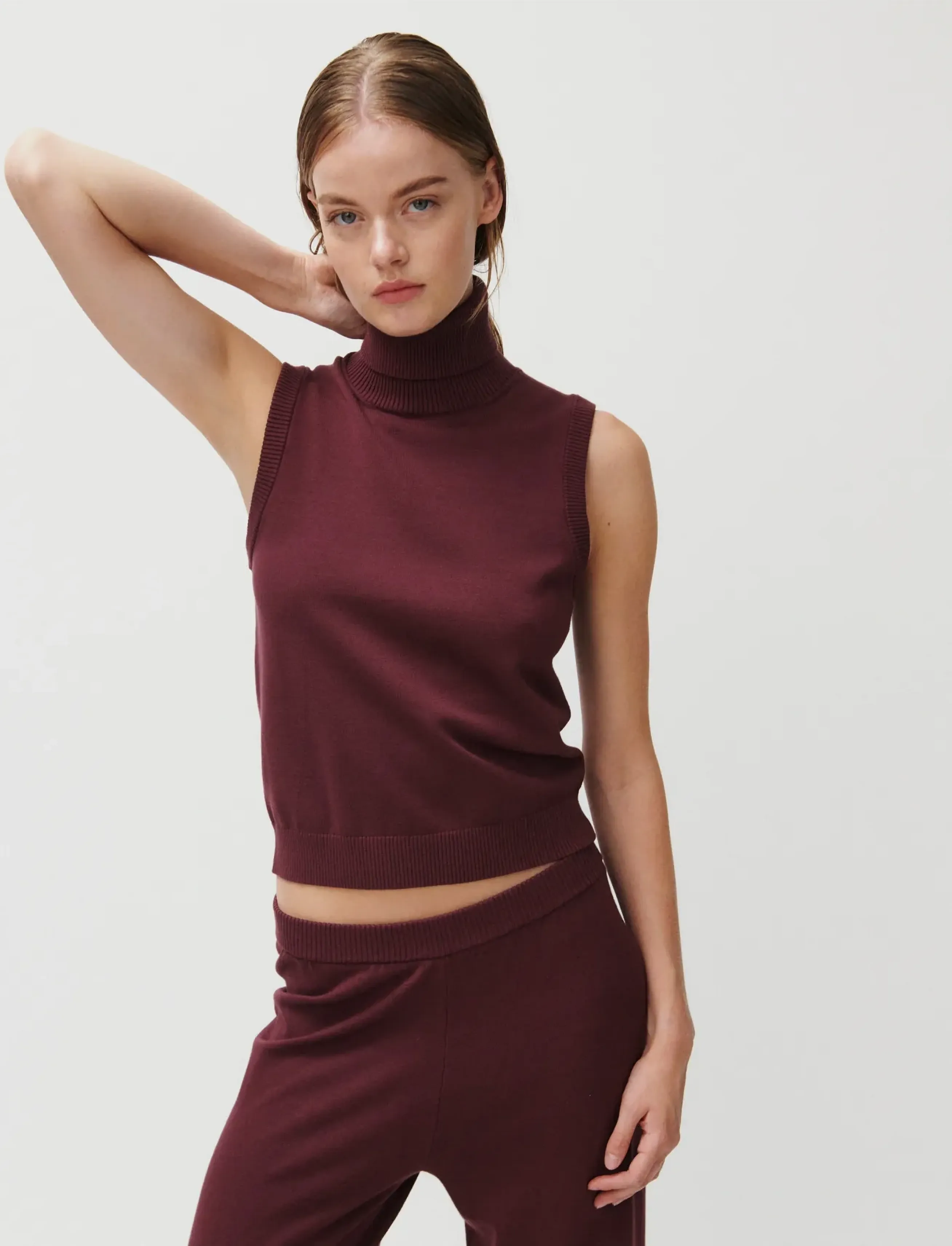 2NDDAY - 2ND Emerald - Viscose Knit - turtlenecks - 09016 catawba grape - 4
