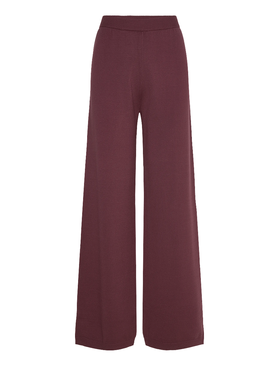 2NDDAY - 2ND Martha - Viscose Knit - leveälahkeiset housut - 09016 catawba grape - 0