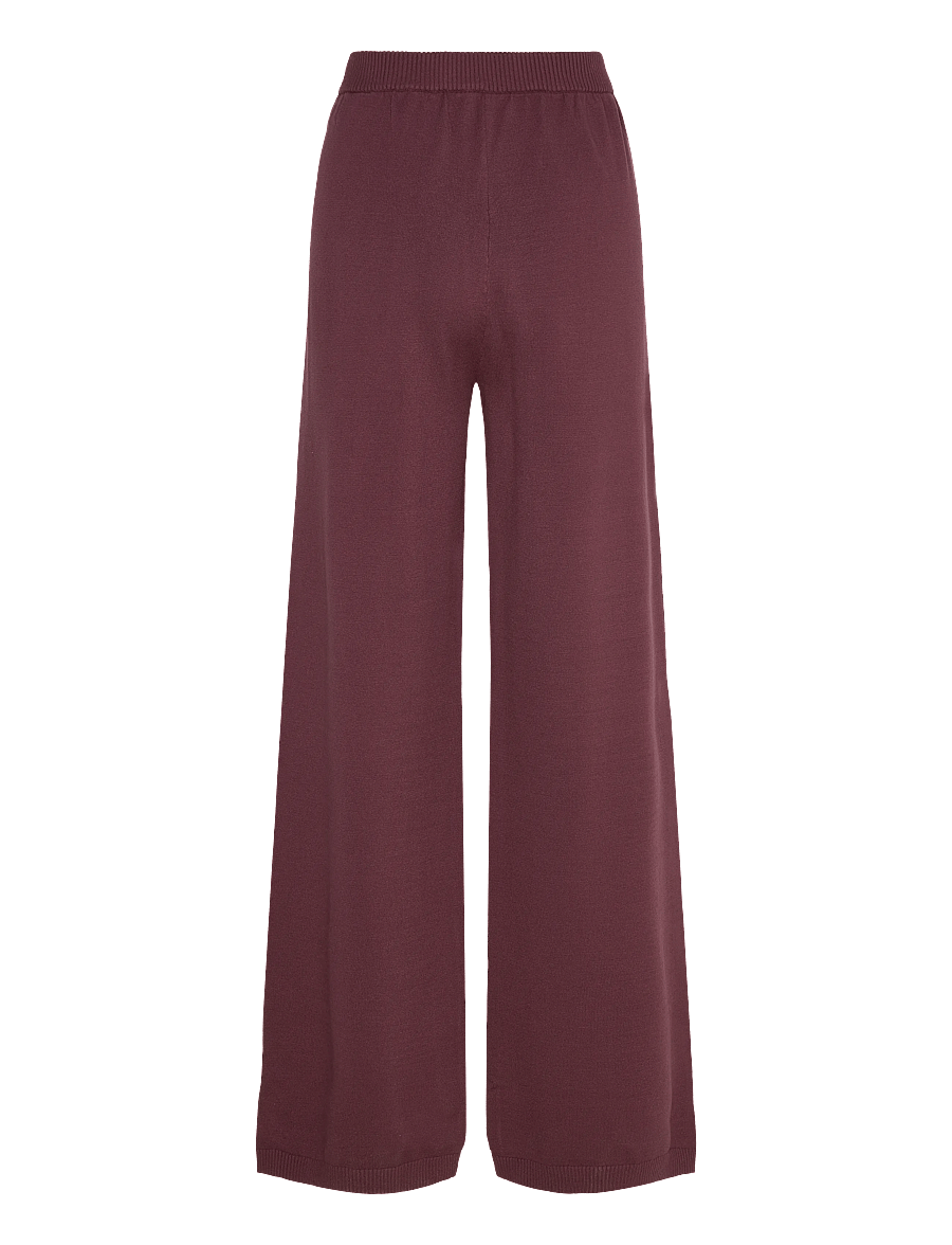 2NDDAY - 2ND Martha - Viscose Knit - leveälahkeiset housut - 09016 catawba grape - 1