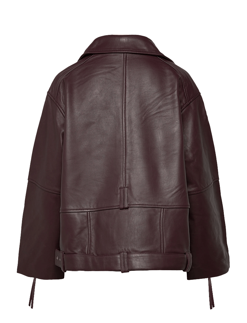 2NDDAY - 2ND Lotus - Fine Leather - lederjacken - catawba grape - 1