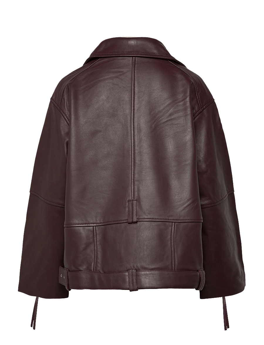 2NDDAY - 2ND Lotus - Fine Leather - frühlingsjacken - catawba grape - 2
