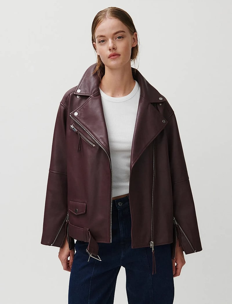 2NDDAY - 2ND Lotus - Fine Leather - frühlingsjacken - catawba grape - 5