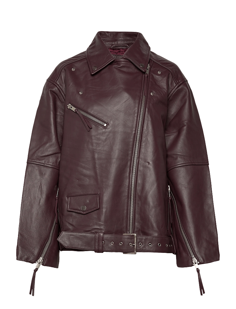 2NDDAY - 2ND Lotus - Fine Leather - lederjacken - catawba grape - 2