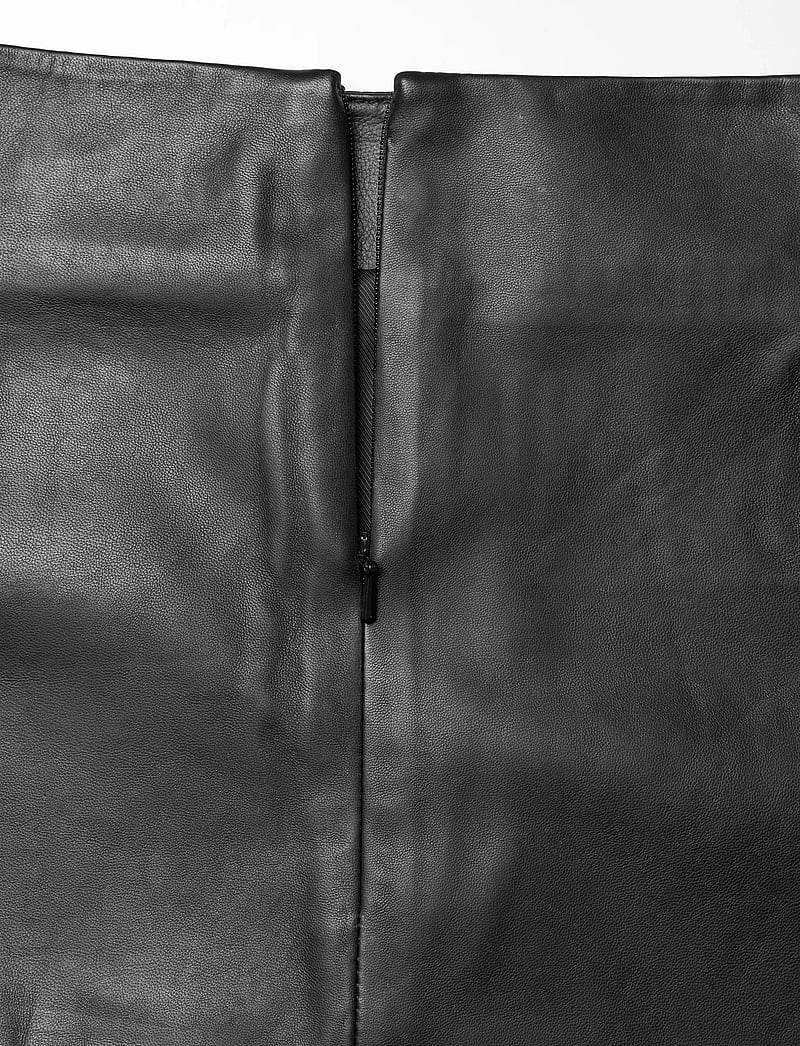2NDDAY - 2ND Ceciliana - Classic Leather - kort skjørt - black - 5