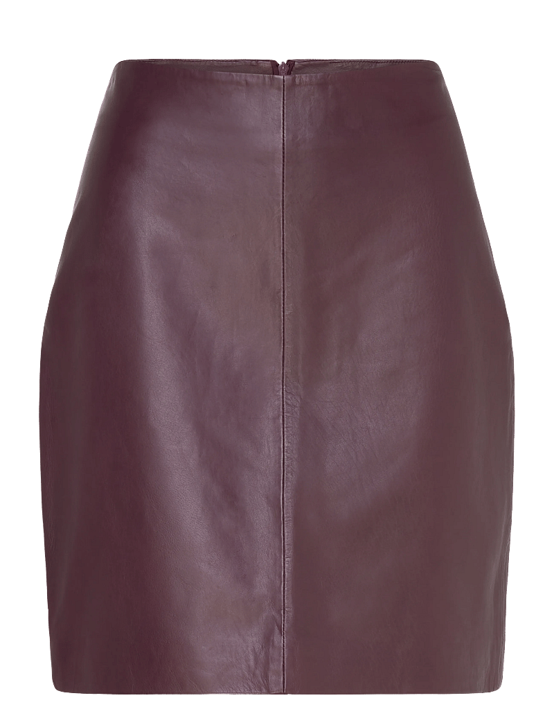 2NDDAY - 2ND Ceciliana - Classic Leather - lædernederdele - catawba grape - 1
