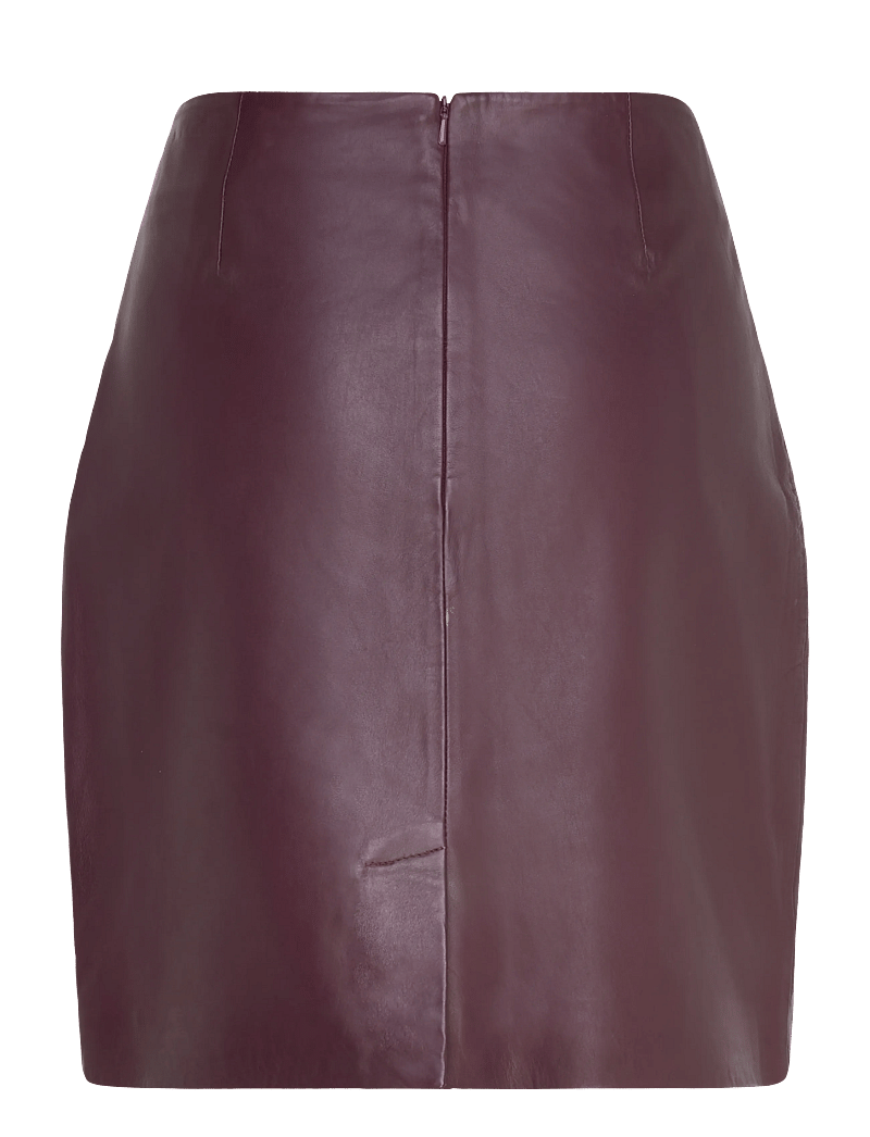 2NDDAY - 2ND Ceciliana - Classic Leather - lædernederdele - catawba grape - 2