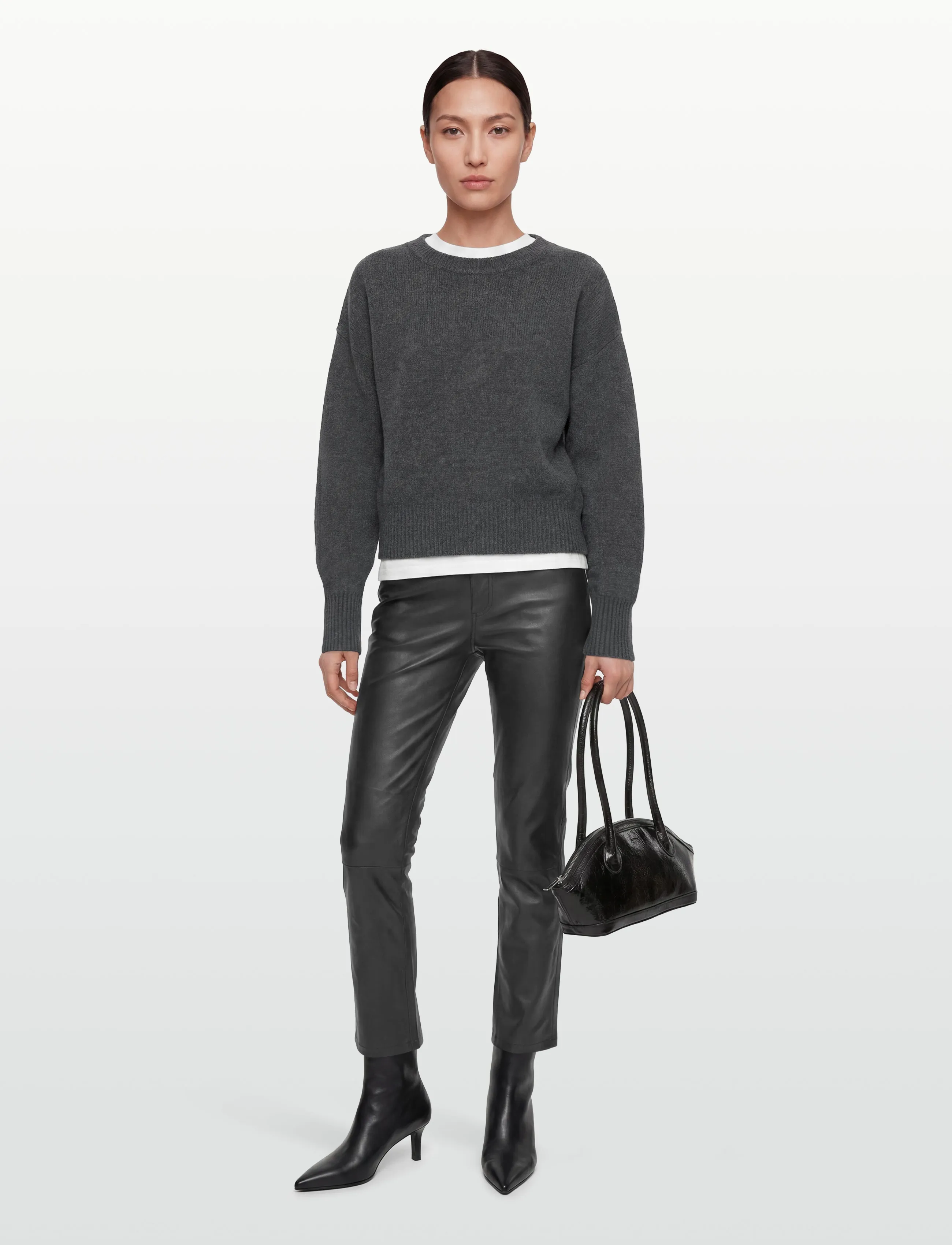 2NDDAY 2ND Leya - Refined Stretch Leather - Collections - BLACK / black