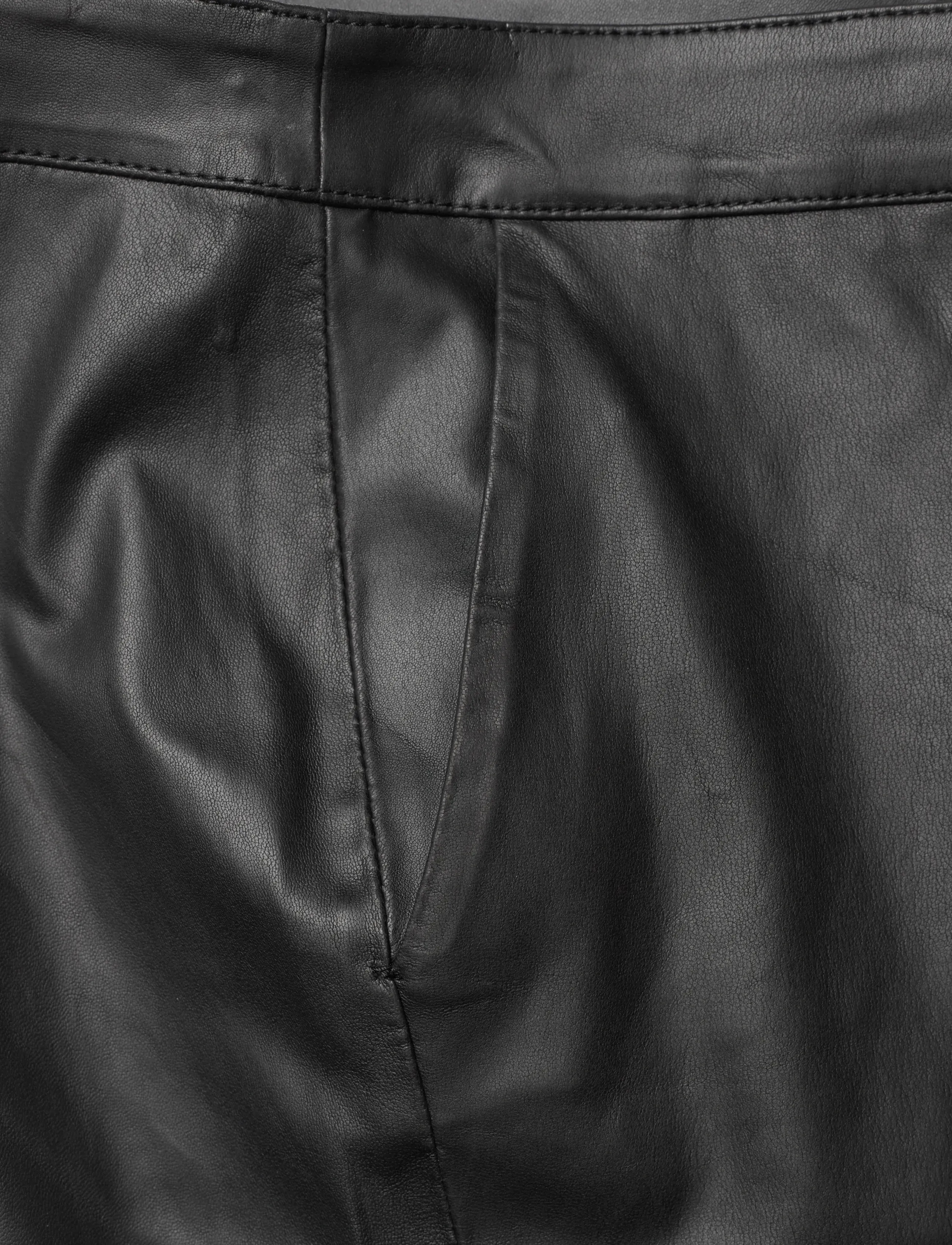 2NDDAY - 2ND Leya - Refined Stretch Leather - lederhosen - black - 5