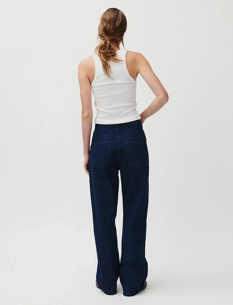 2NDDAY - 2ND Rode - Cold Blue Denim - brede jeans - d043 cold blue denim - 0
