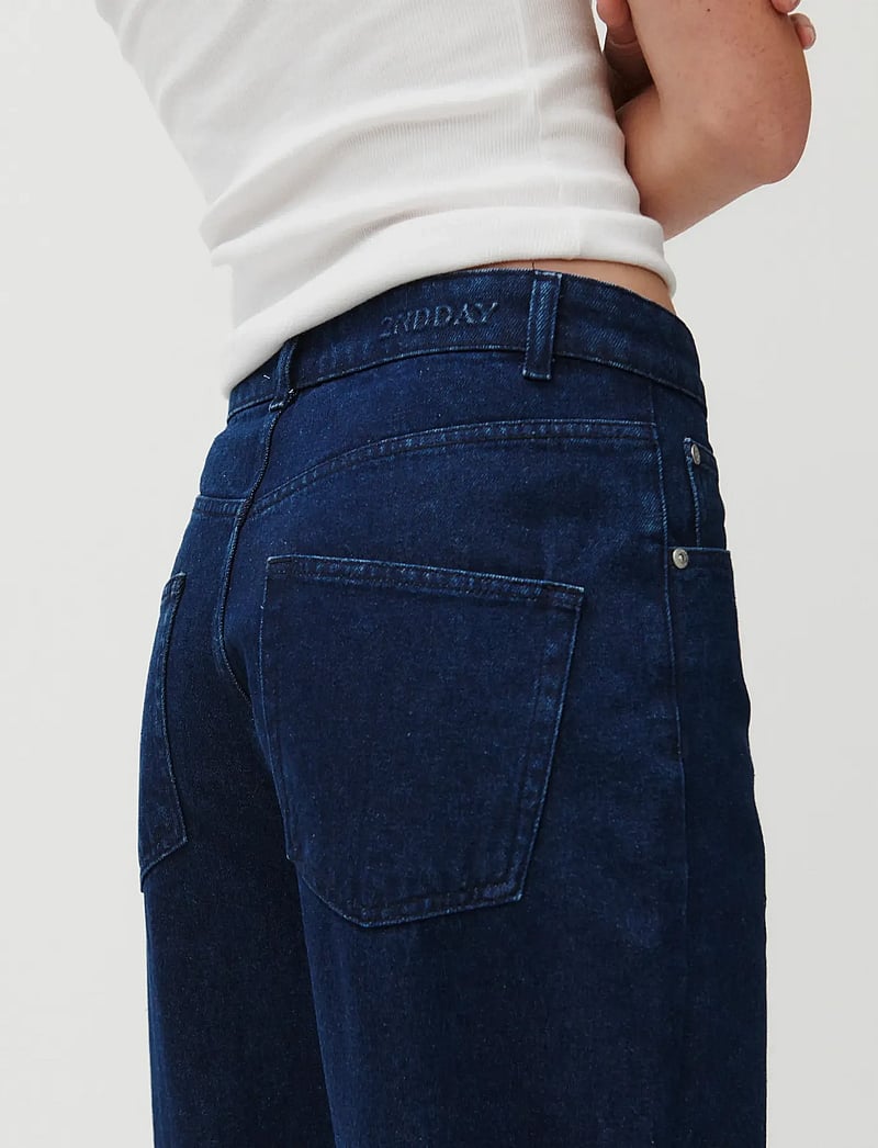 2NDDAY - 2ND Rode - Cold Blue Denim - brede jeans - d043 cold blue denim - 3