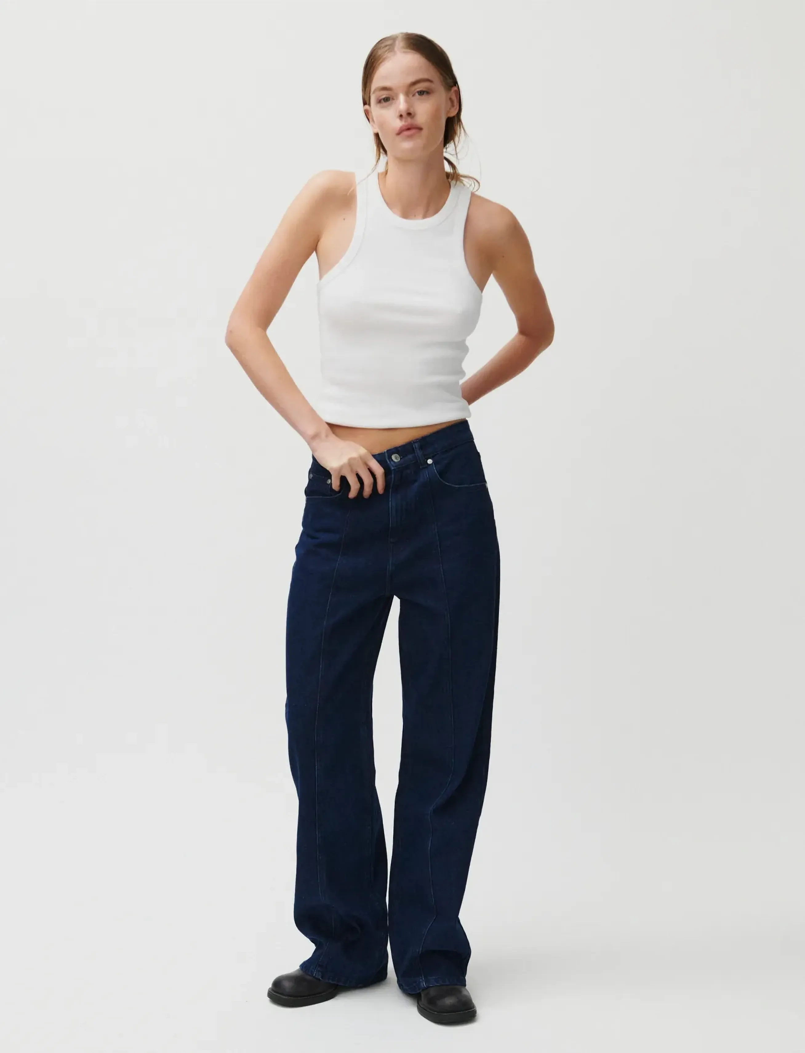 2NDDAY - 2ND Rode - Cold Blue Denim - hosen mit weitem bein - d043 cold blue denim - 4