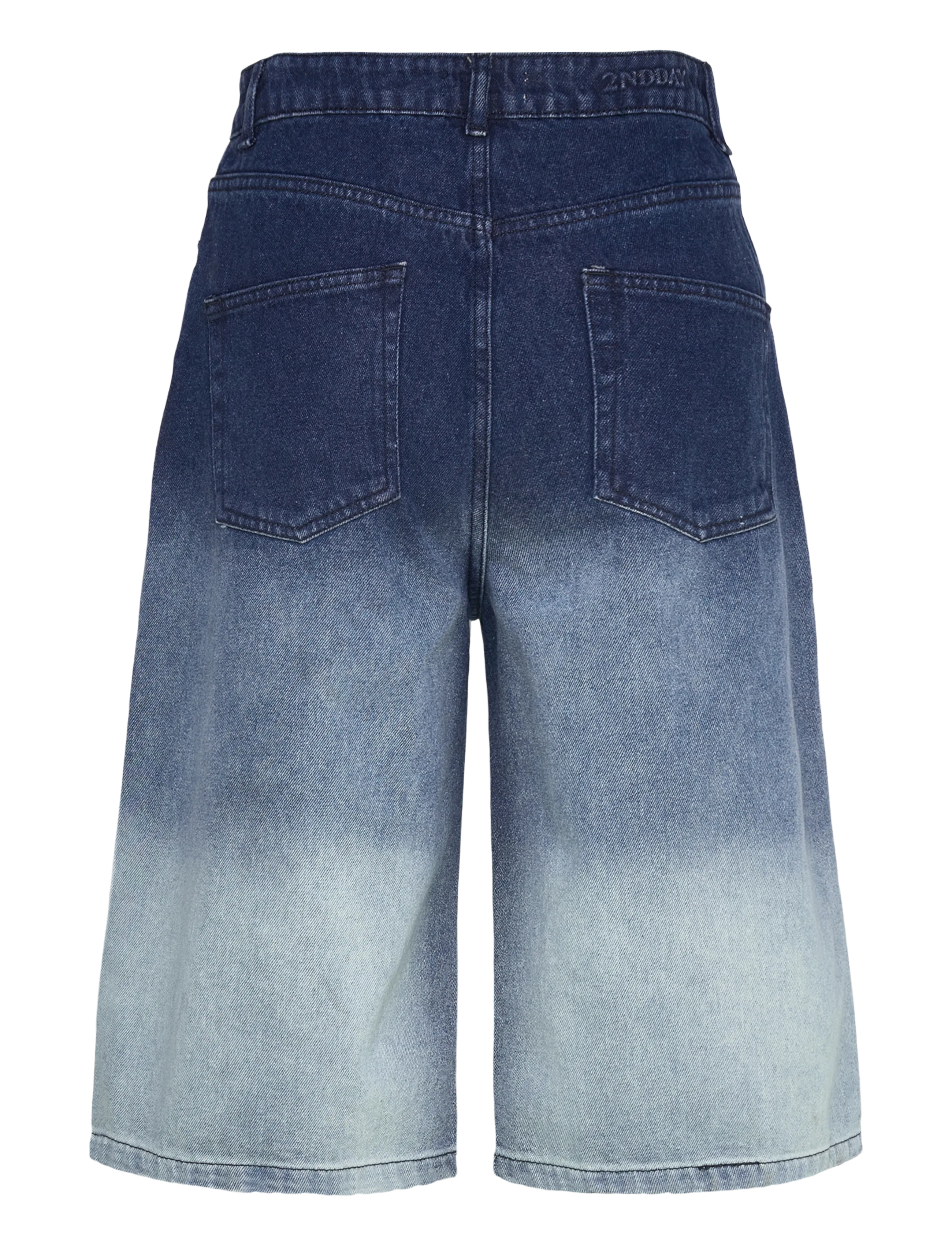 2NDDAY - 2ND Rilyn - Ombre Denim - jeansshorts - d044 ombre denim - 2