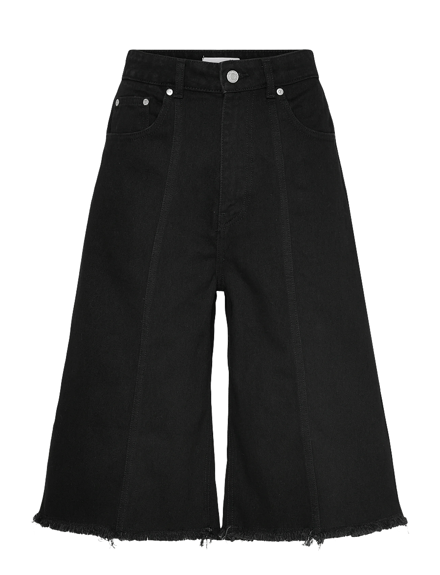 2NDDAY - 2ND Rilyn - Black Wash Denim - jorts - d003 un black denim - 1