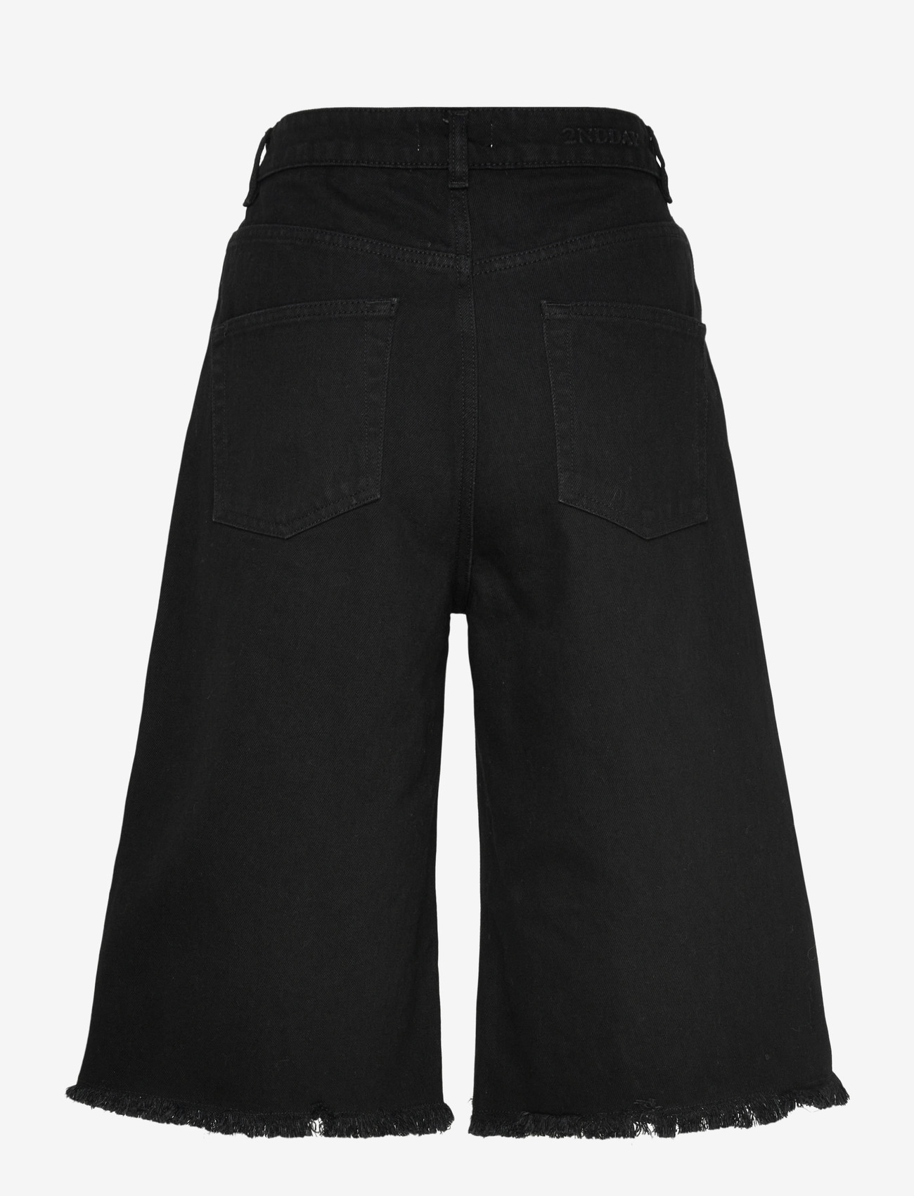 2NDDAY - 2ND Rilyn - Black Wash Denim - jorts - d003 un black denim - 2