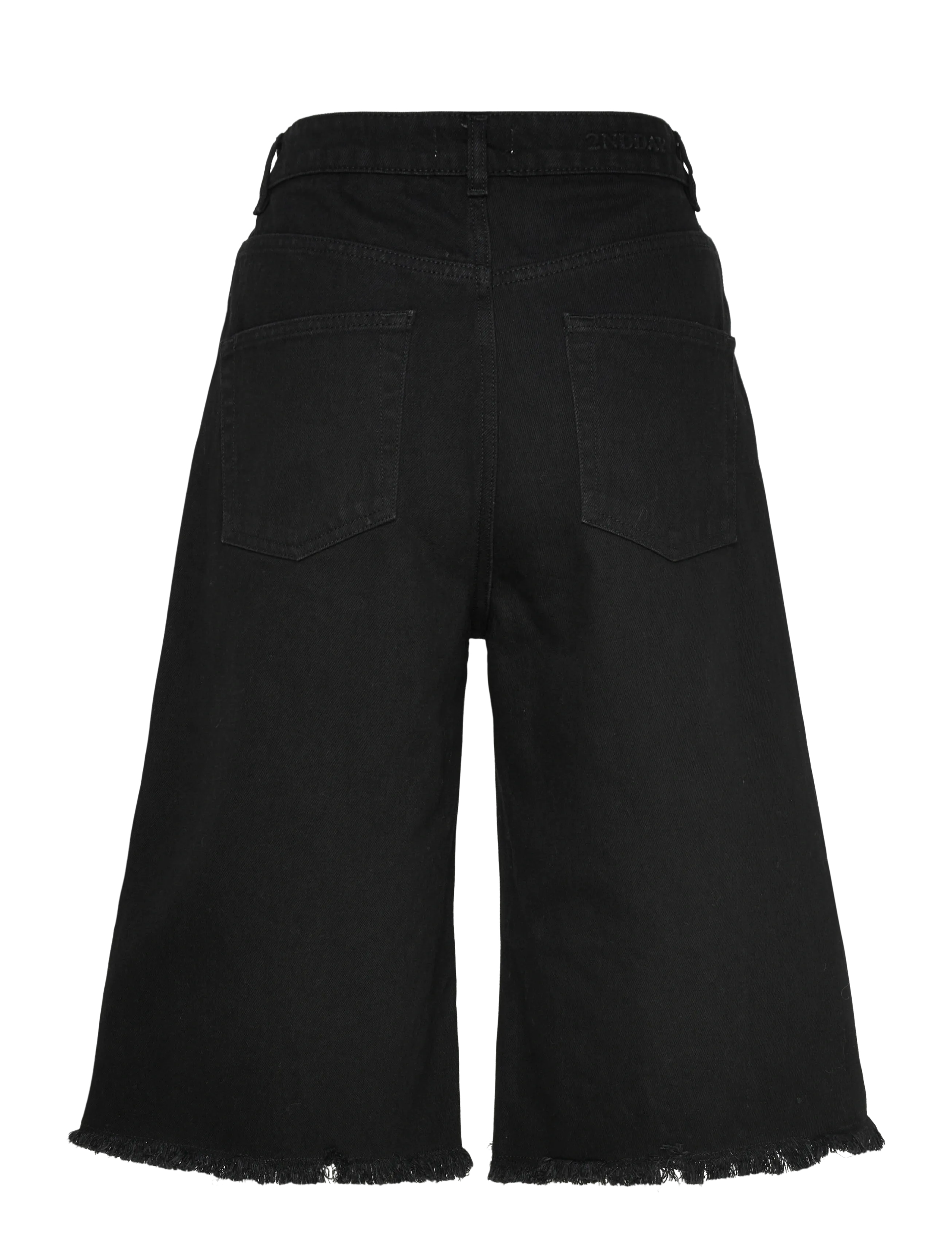2NDDAY - 2ND Rilyn - Black Wash Denim - jorts - d003 un black denim - 2