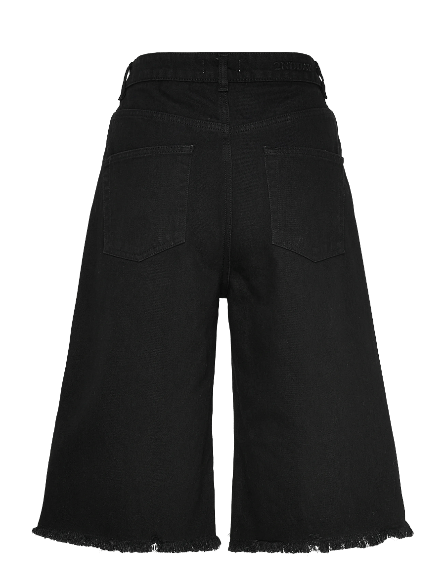 2NDDAY - 2ND Rilyn - Black Wash Denim - jorts - d003 un black denim - 2