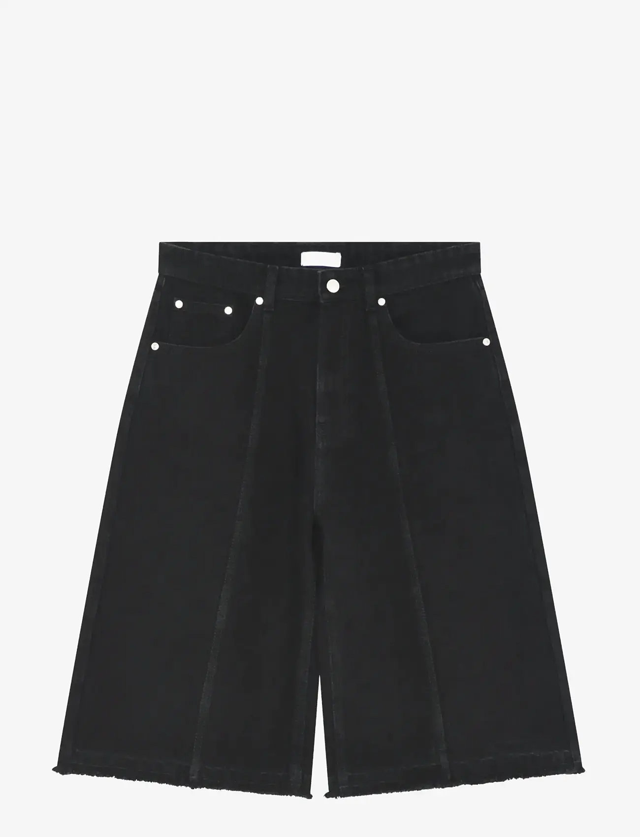 2NDDAY - 2ND Rilyn - Black Wash Denim - jorts - d003 un black denim - 3