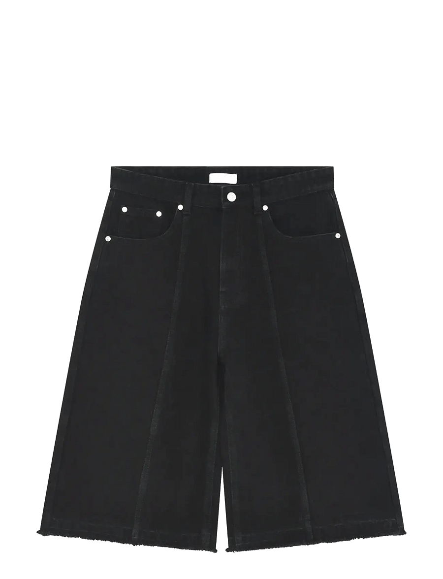 2NDDAY - 2ND Rilyn - Black Wash Denim - jorts - d003 un black denim - 3