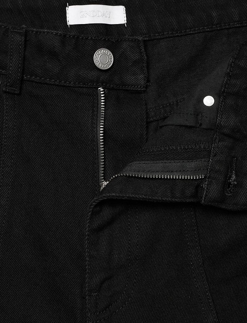 2NDDAY - 2ND Rilyn - Black Wash Denim - jorts - un black denim - 4
