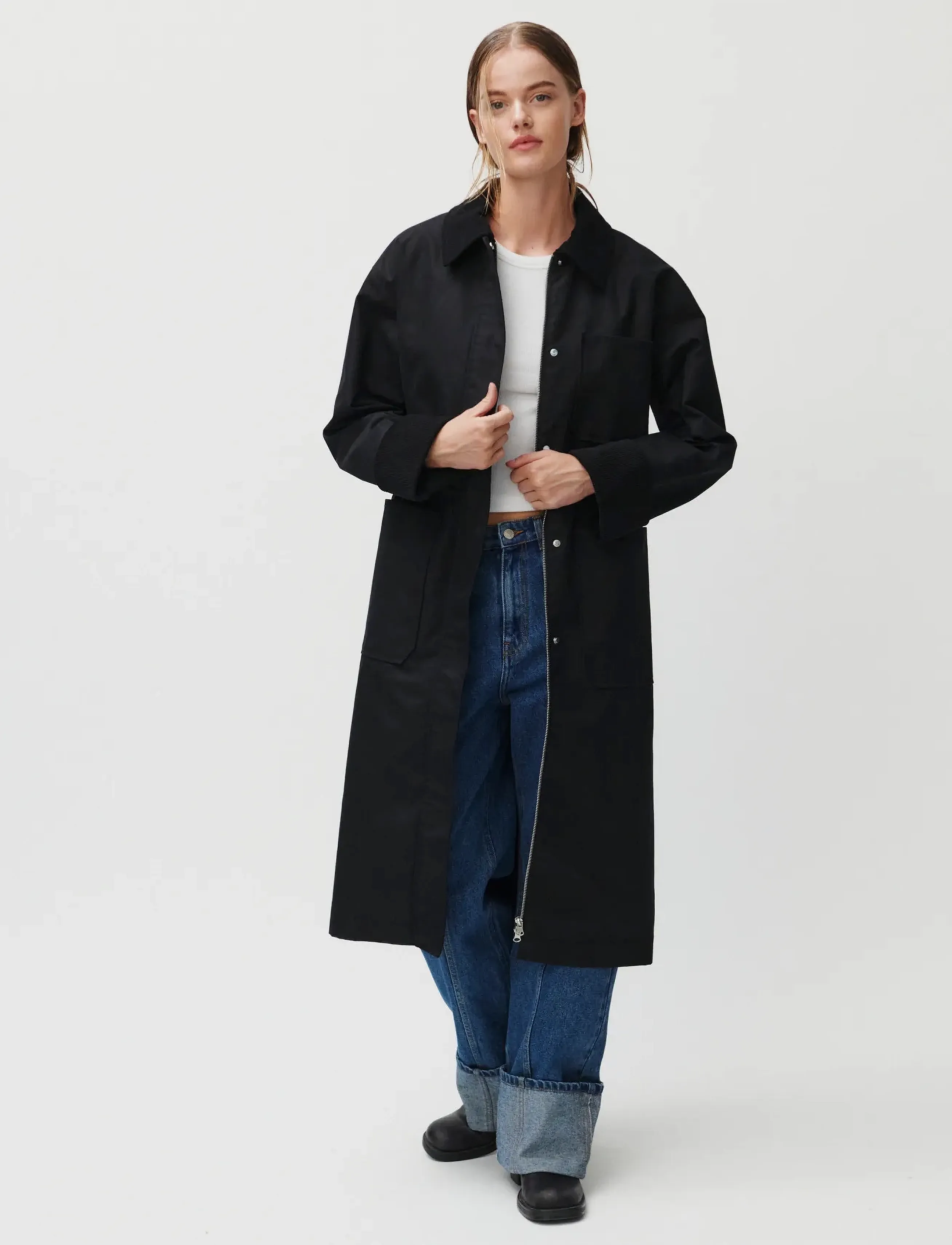 2NDDAY - 2ND Brucen - Firm Cotton - light coats - black - 2