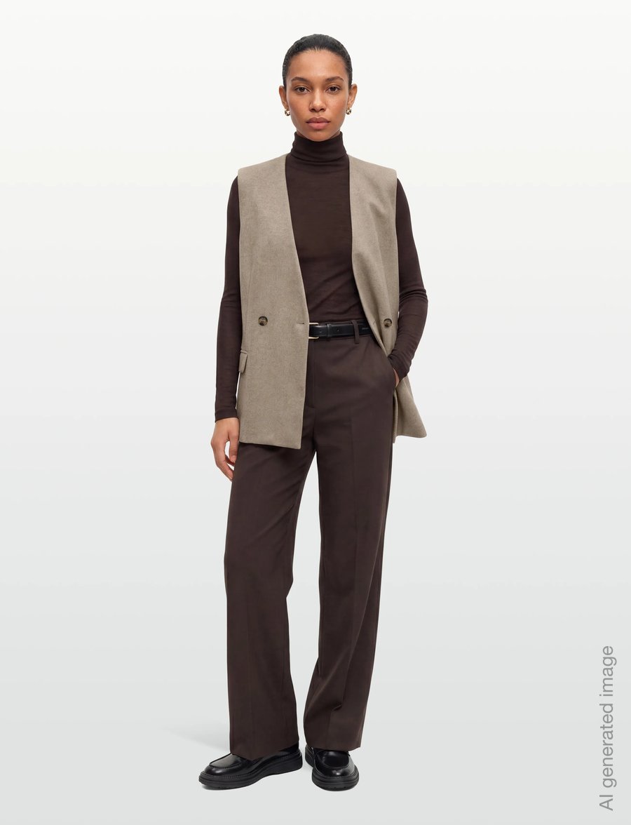 2NDDAY - 2ND Jules - Herringbone suiting - kostymvästar - string - 0