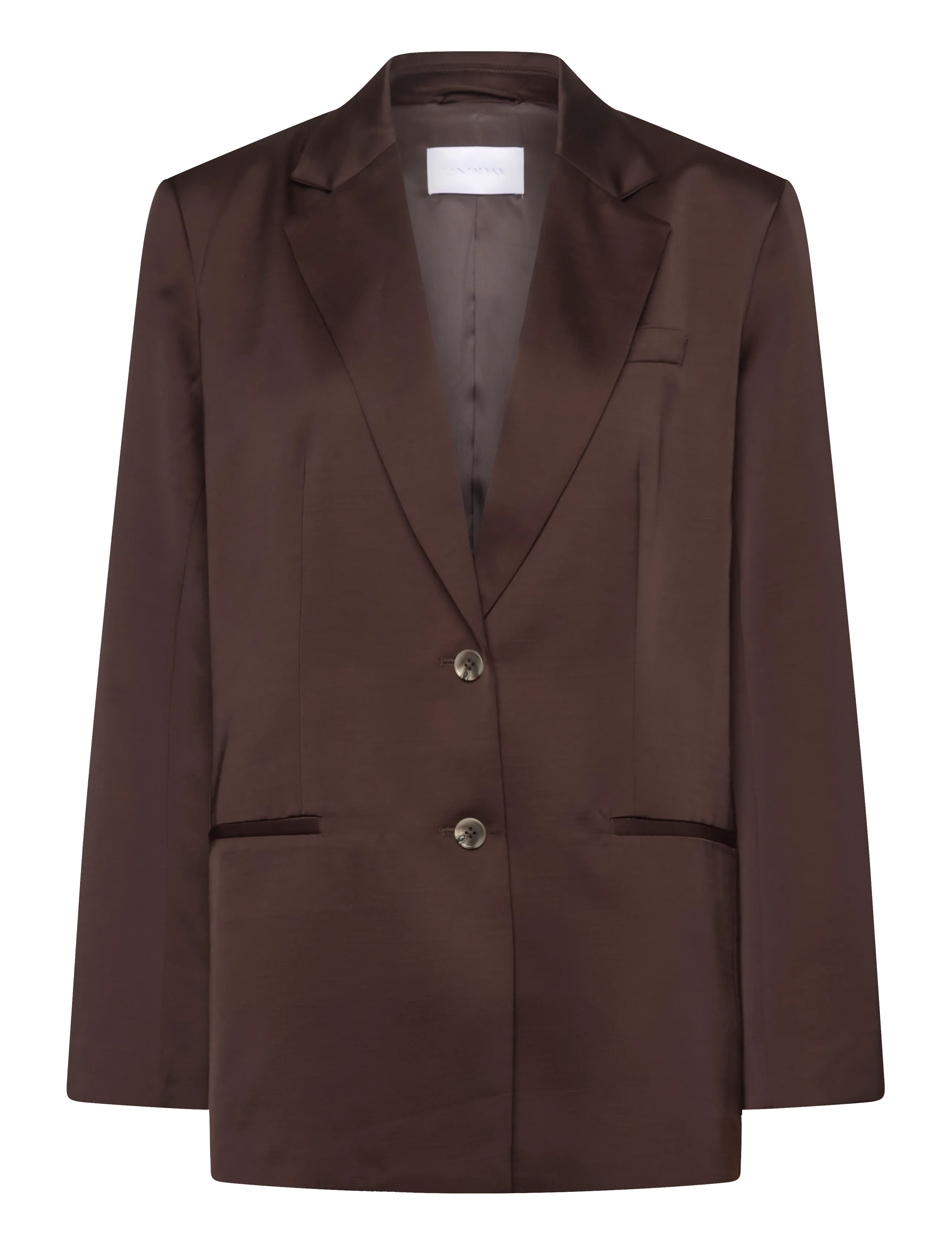2NDDAY 2ND Harrum - Shiny suiting - Blazere - 191016 JAVA / brown
