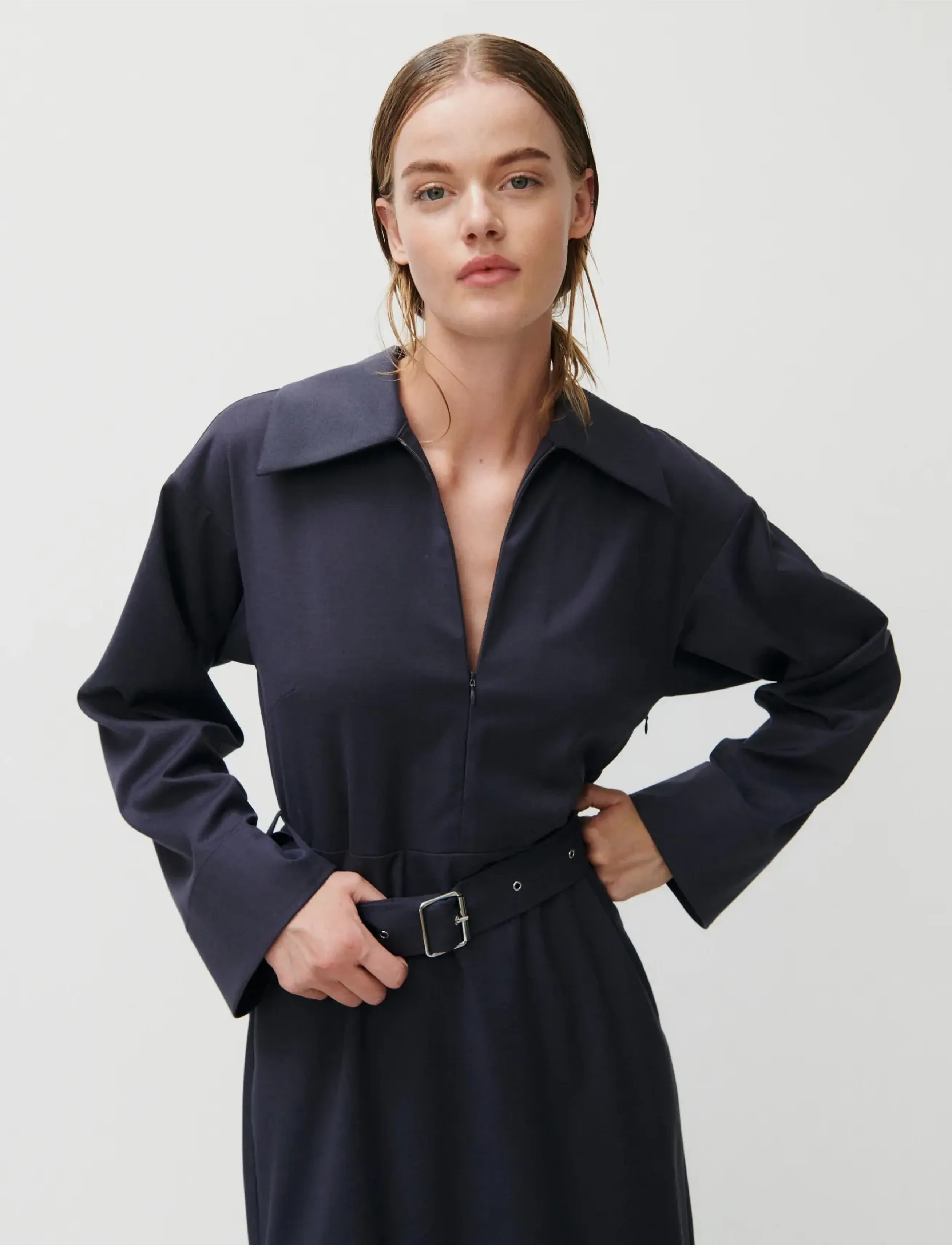 2NDDAY 2ND Domella - Mid weight Suiting - Kleider - PERISCOPE / grey