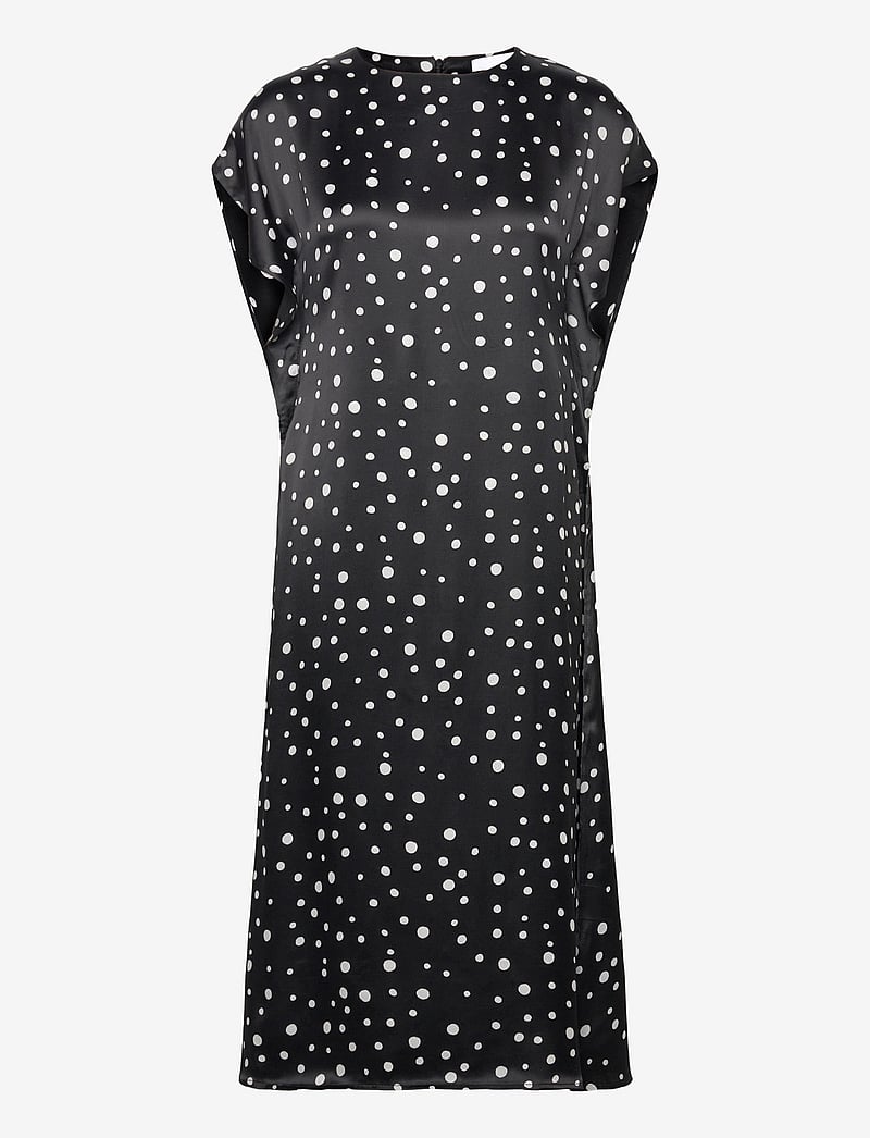 2NDDAY - 2ND Patrice - Heavy Satin - midi kjoler - 420155 white polka dot - 1
